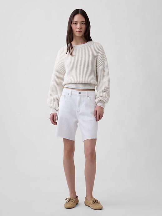 mid rise ultrasoft loose bermuda shorts