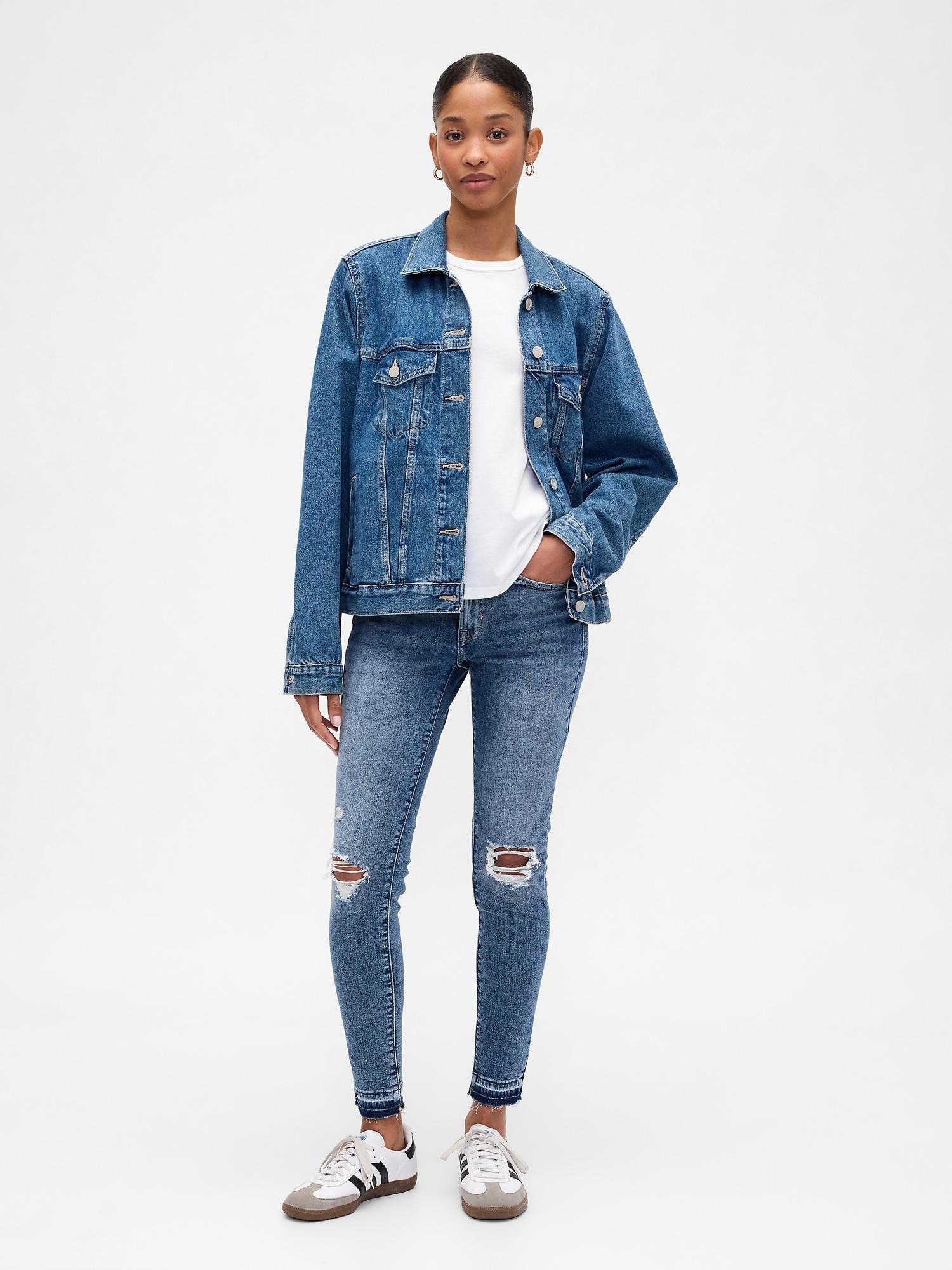 mid rise universal skinny jeans