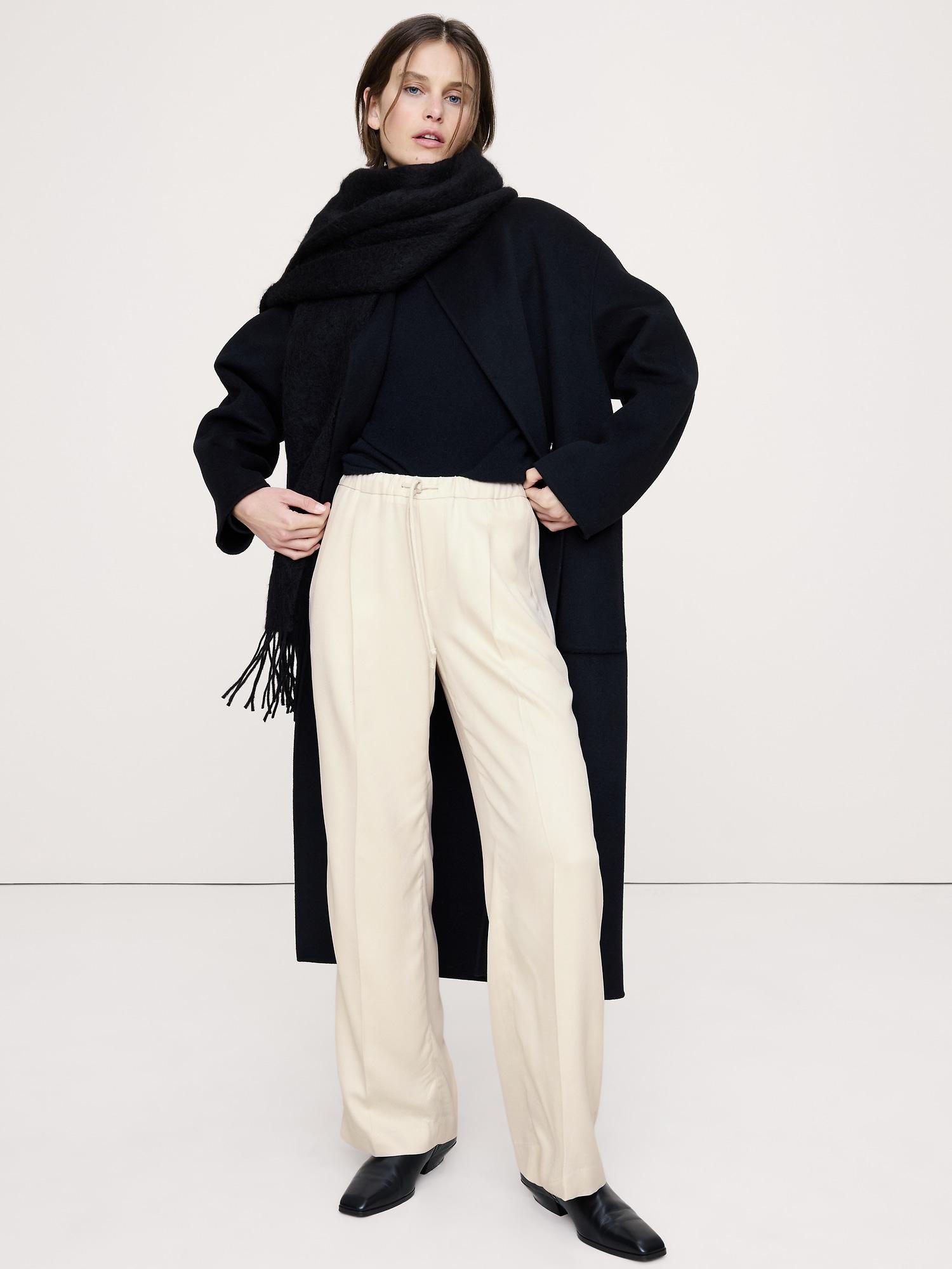 mid-rise wide-leg drapey tencel™ pull-on pant