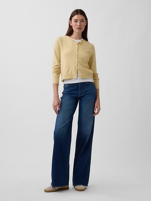 mid rise wide-leg jeans