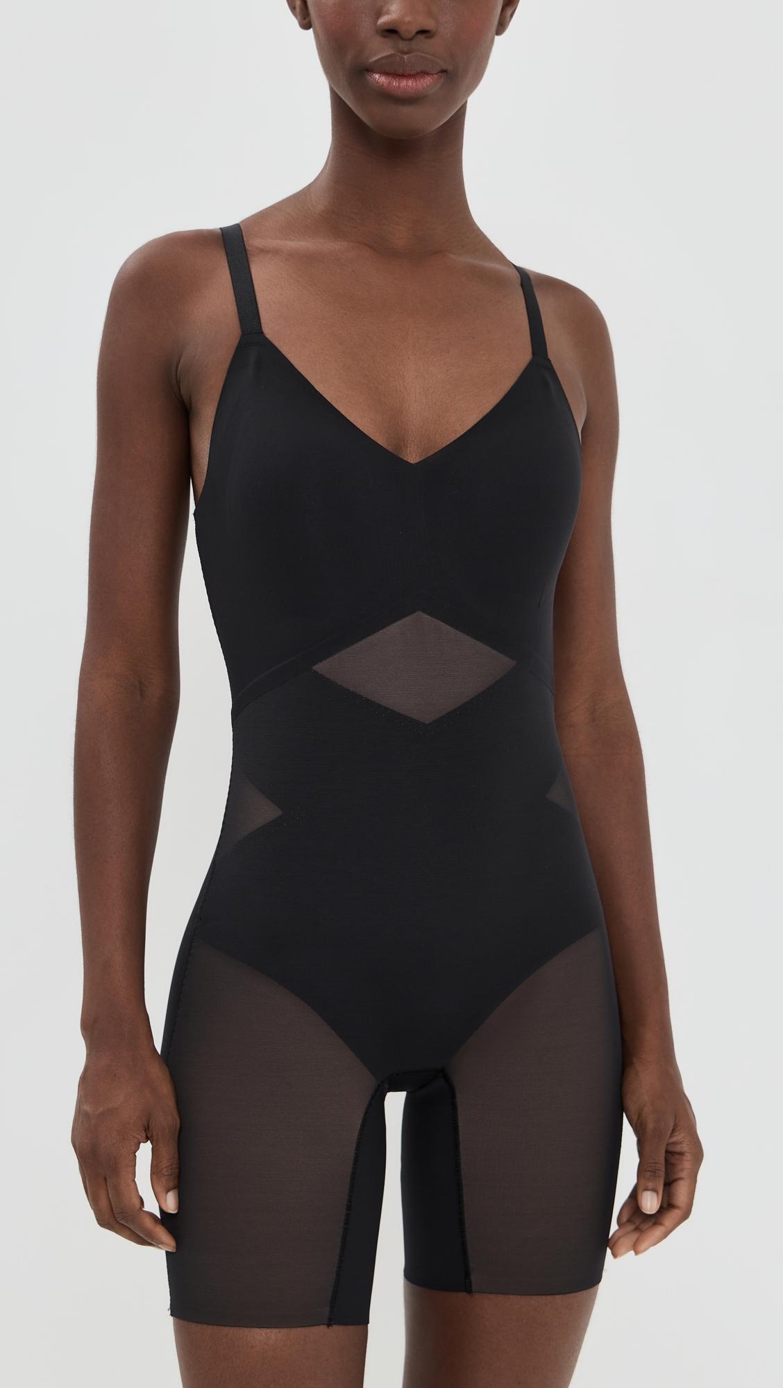 mid-thigh bodysuit