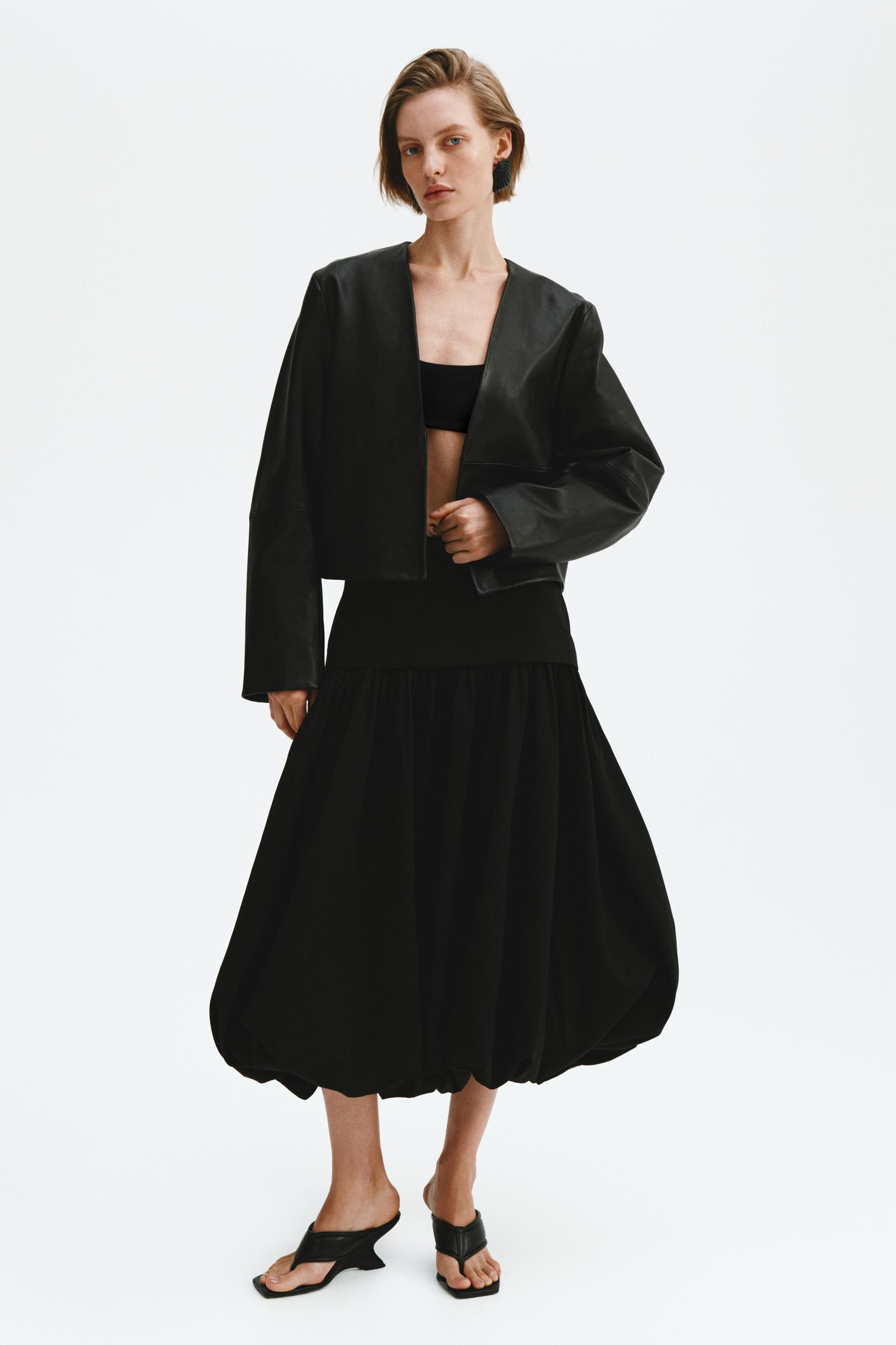 midi balloon skirt