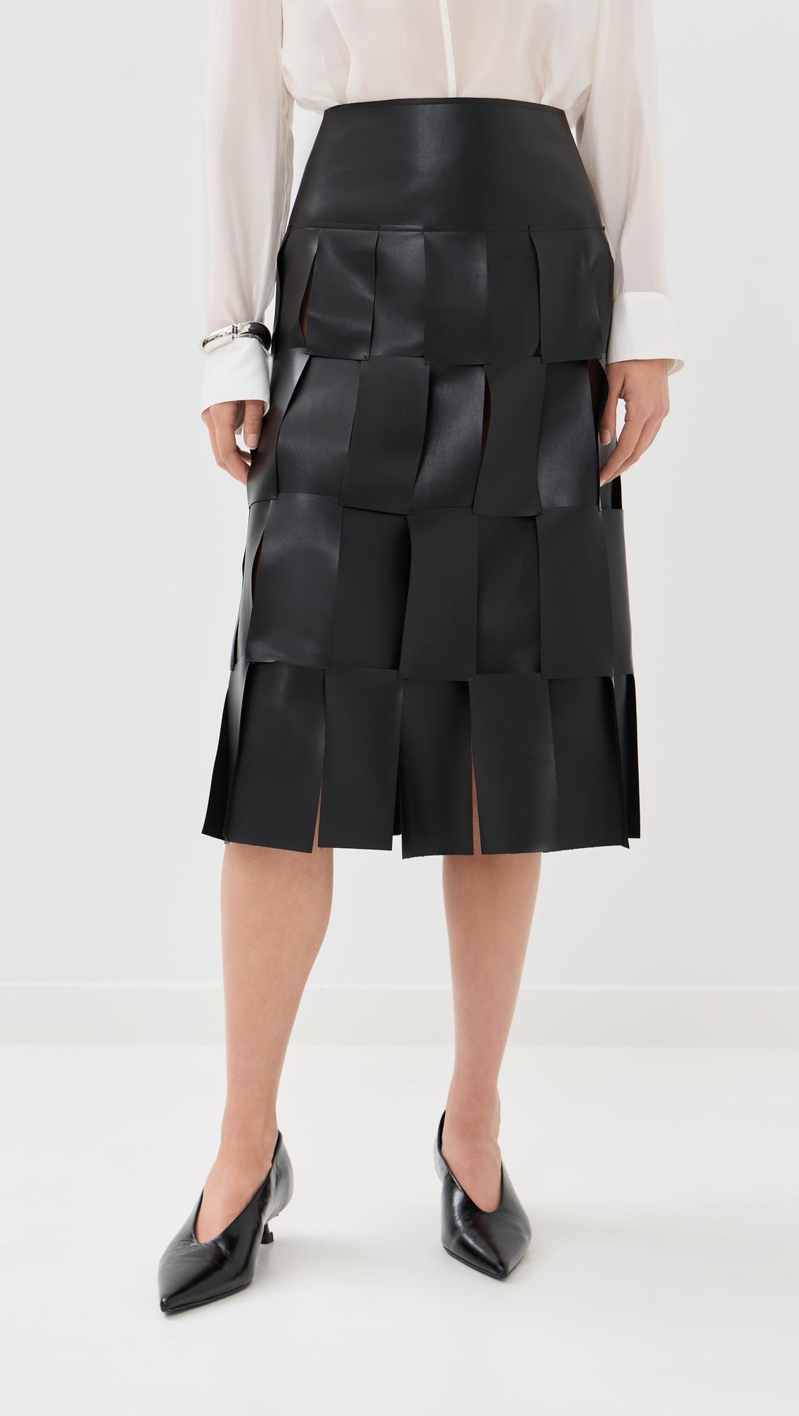 midi multi rectangle skirt