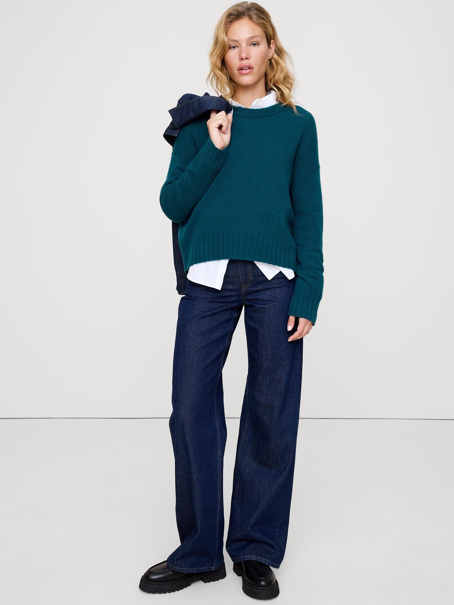 midweight cashmere crew-neck sweater