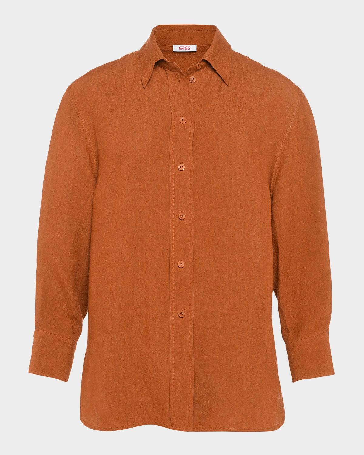 mignonette linen shirtdress