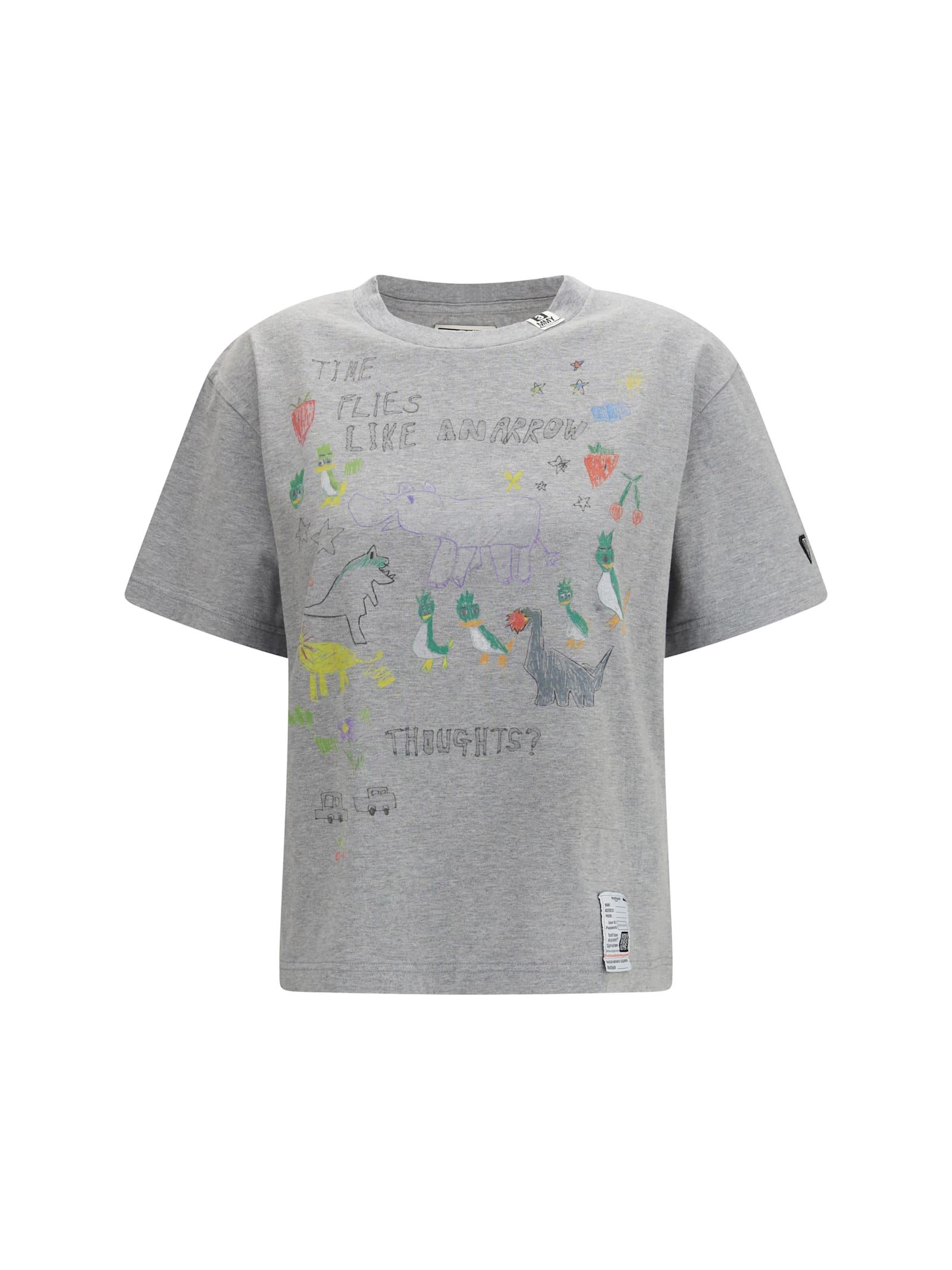 mihara yasuhiro kids doodle printed t-shirt