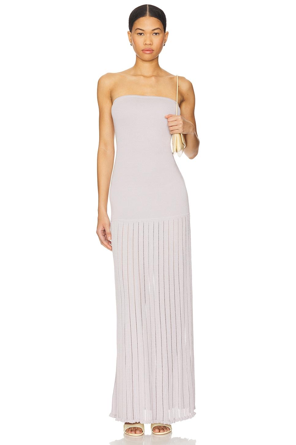 mikayla strapless maxi
