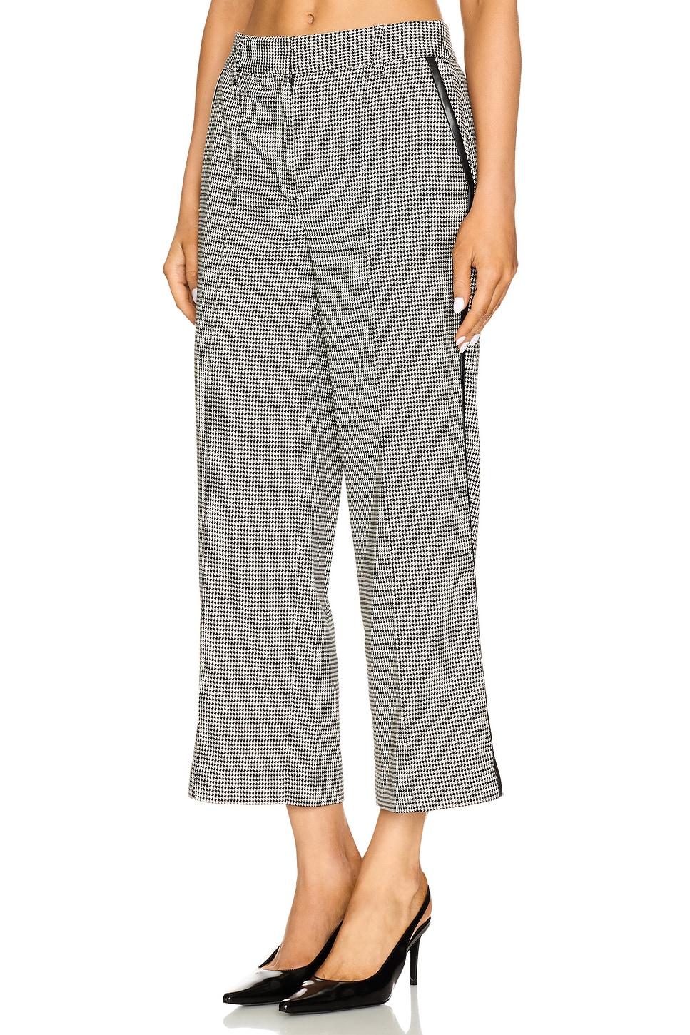 miki cropped button hem pant