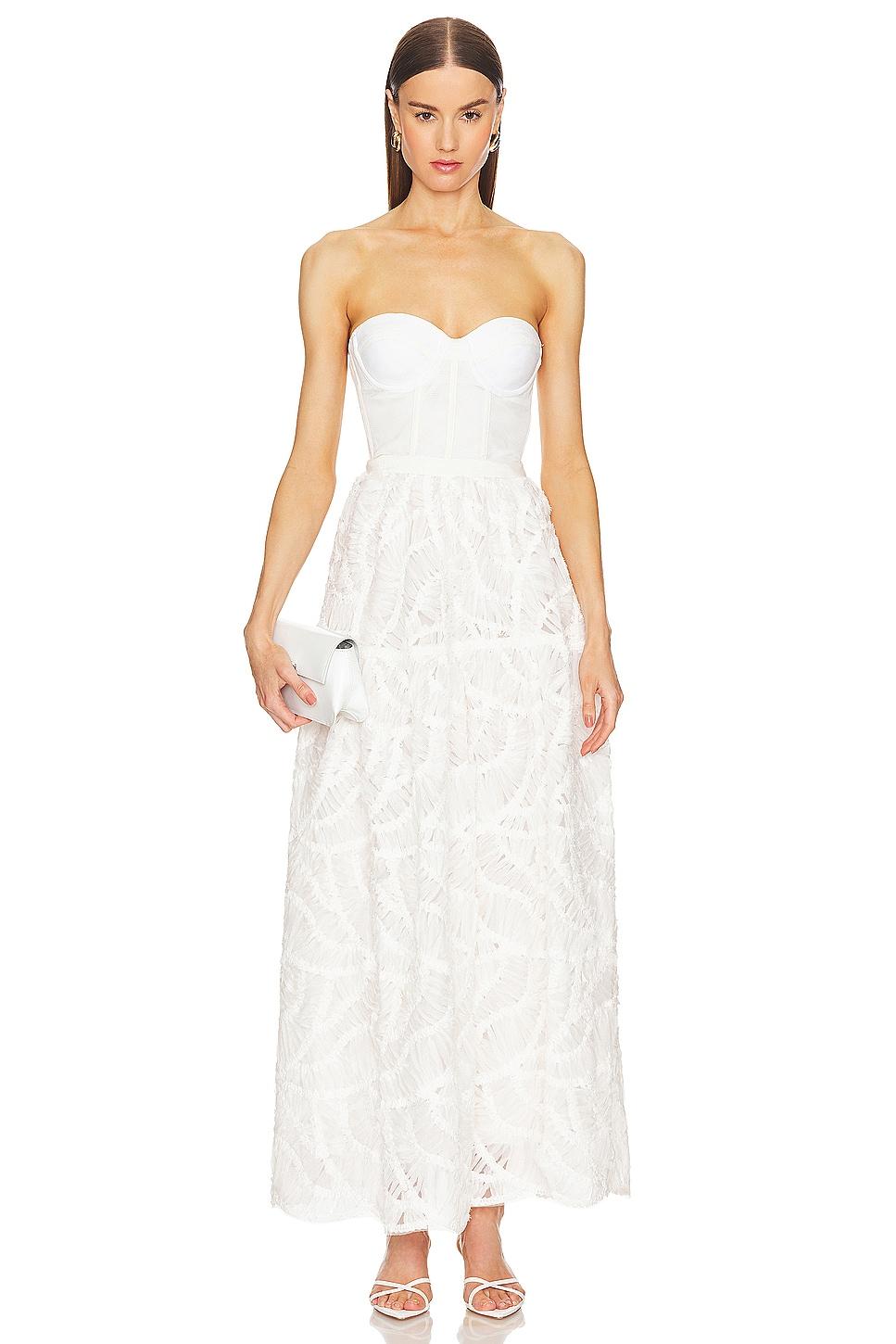 mikko bustier midi dress