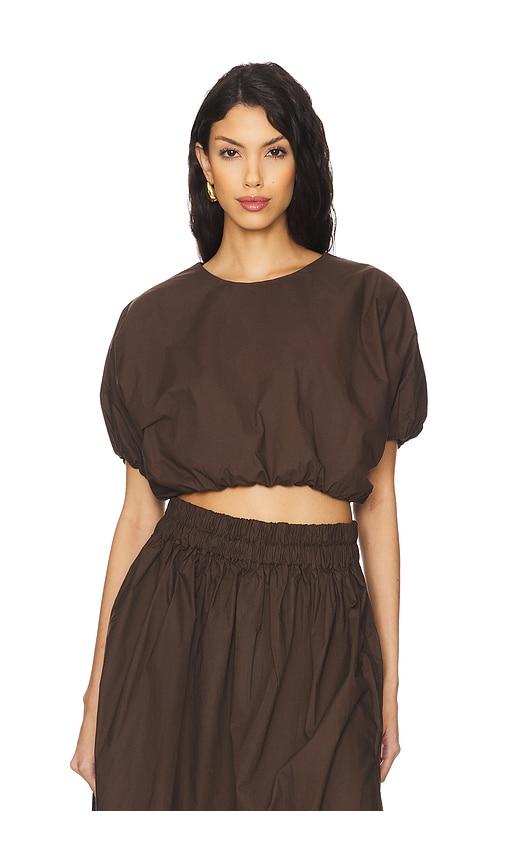 mikoh opihi top in brown.