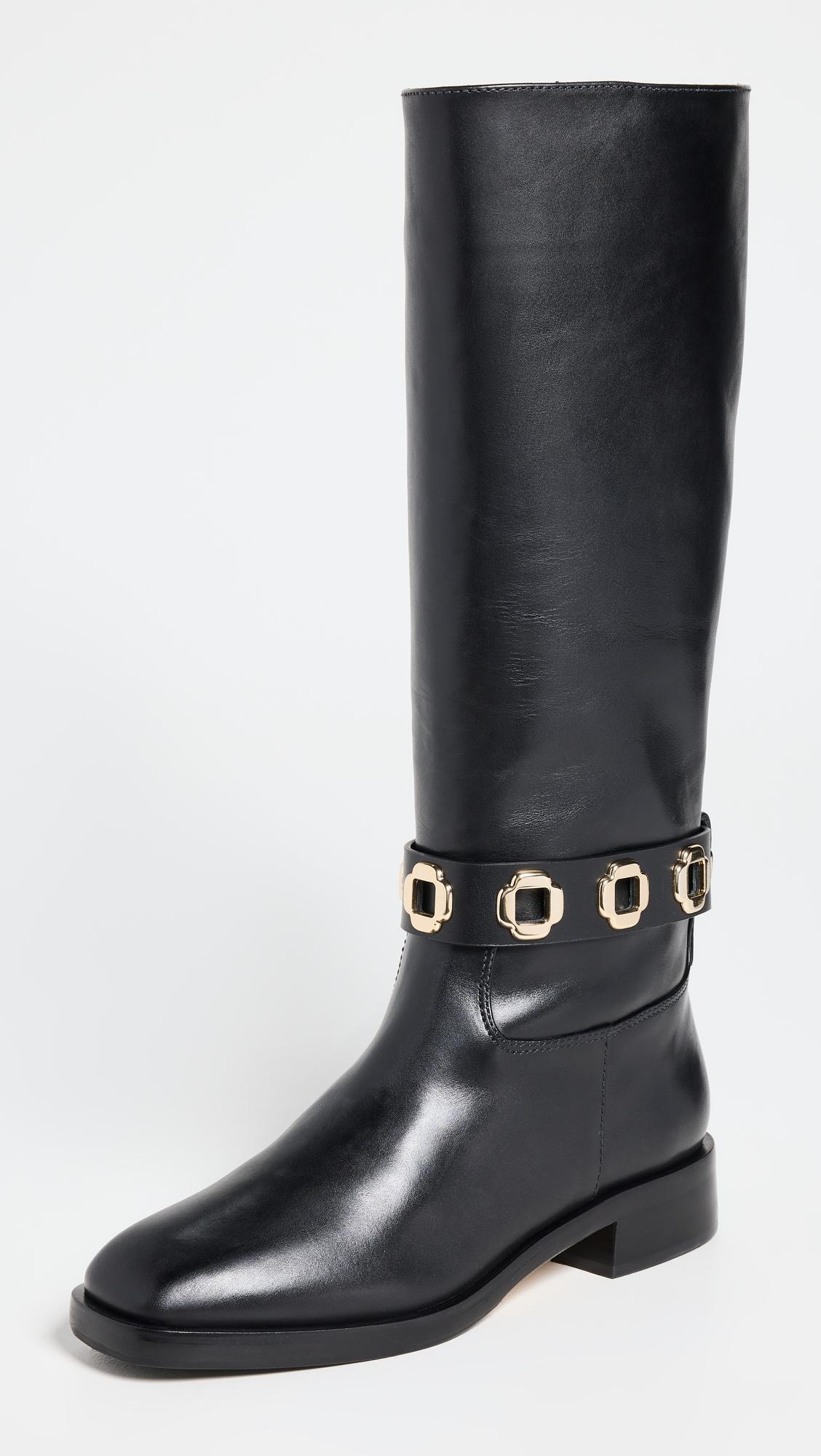 milan flat riding boots