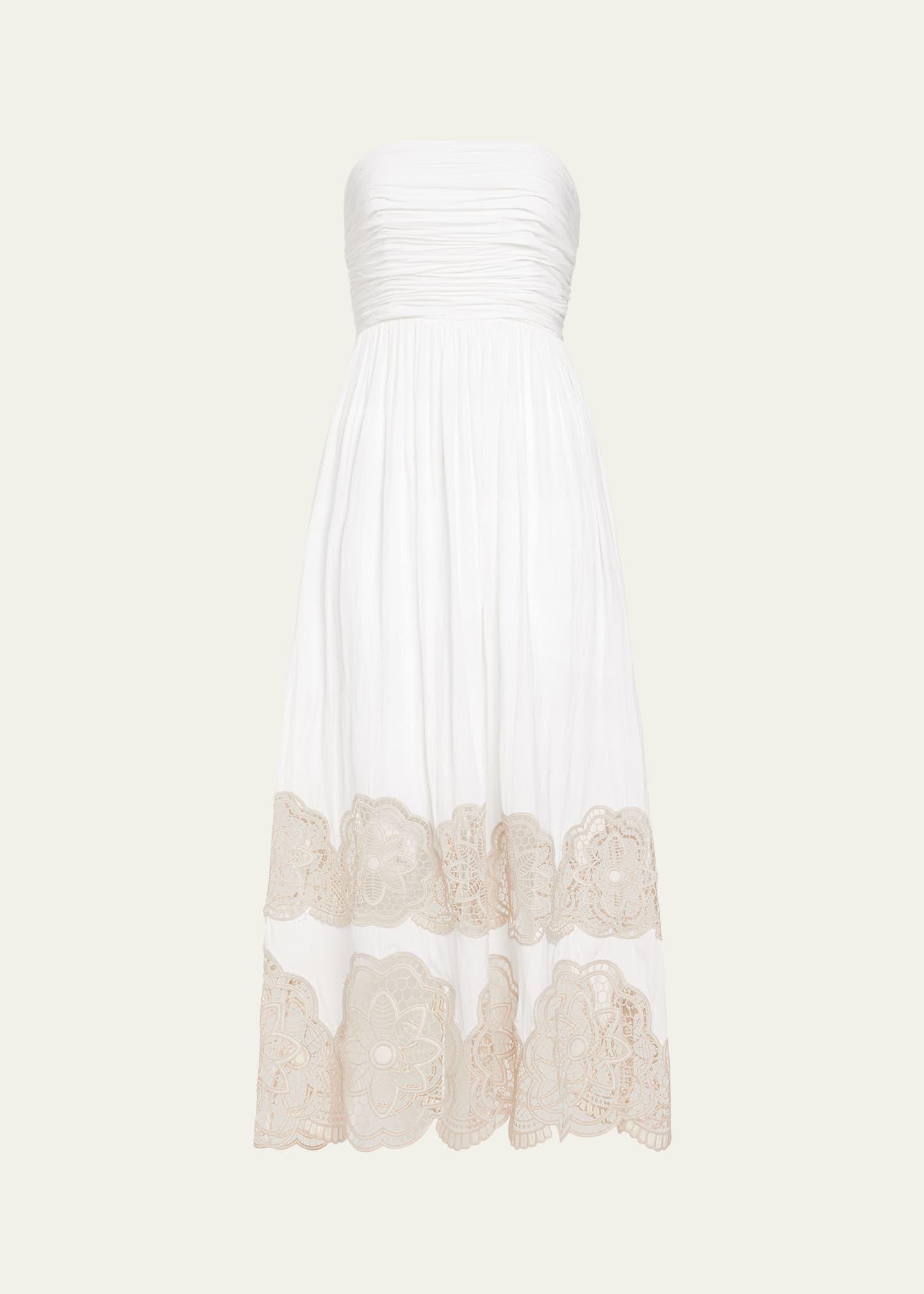 milani strapless maxi dress