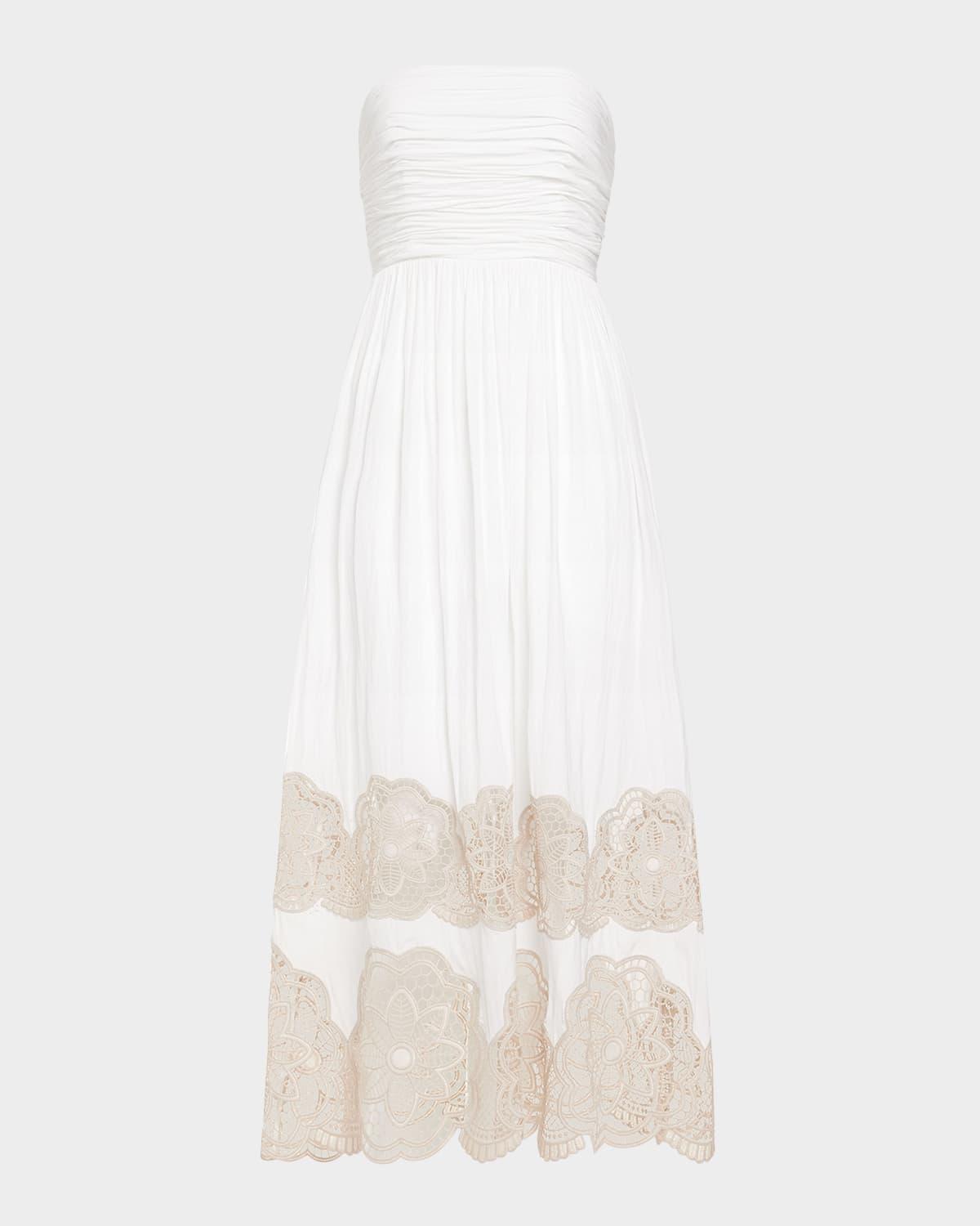 milani strapless maxi dress