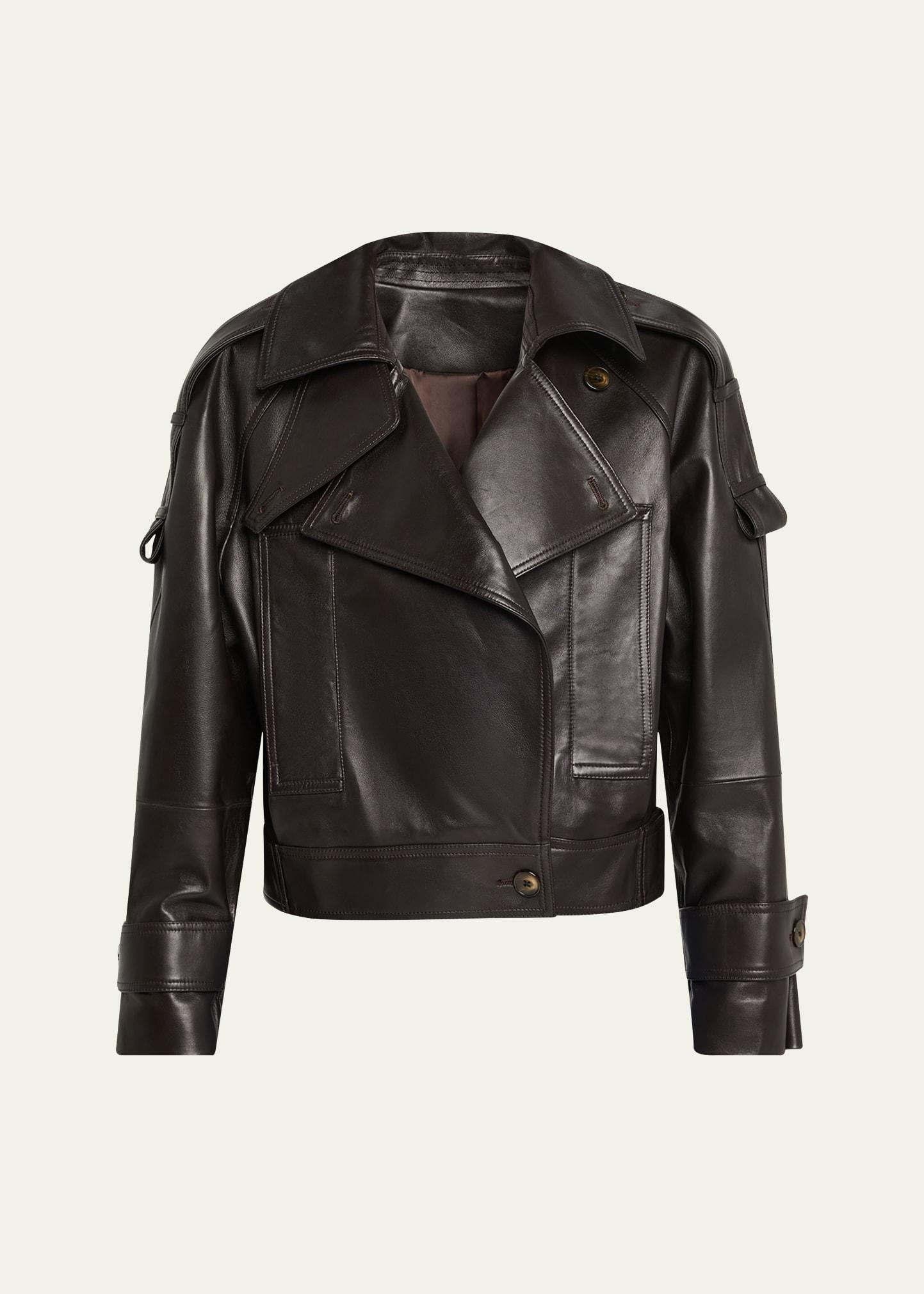 miles leather utility jacket