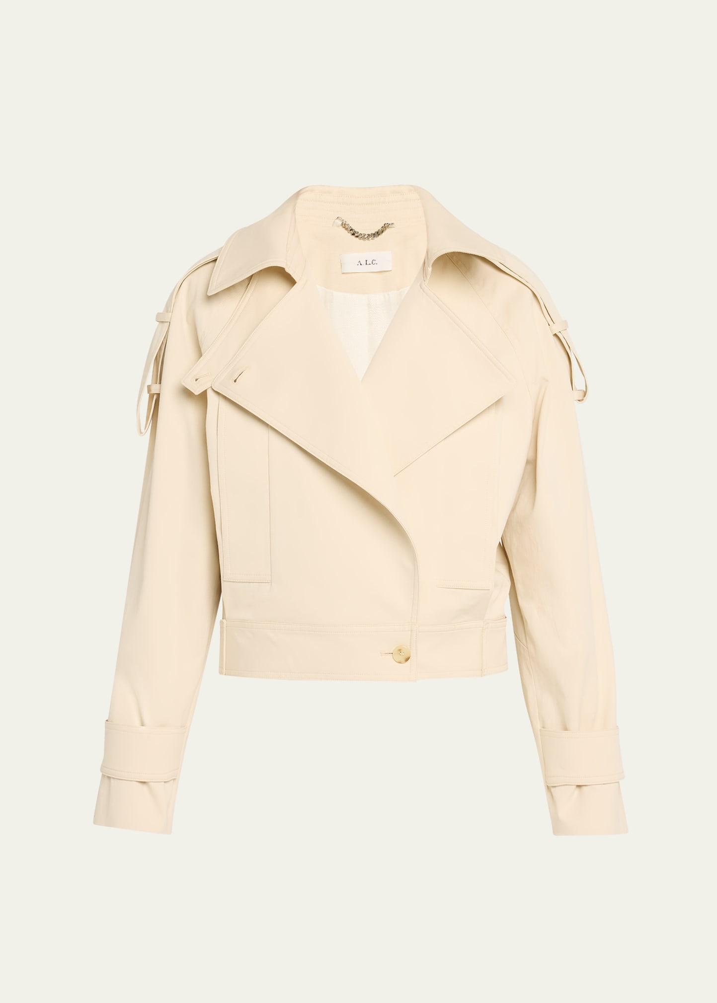 miles oversized stretch cotton jacket