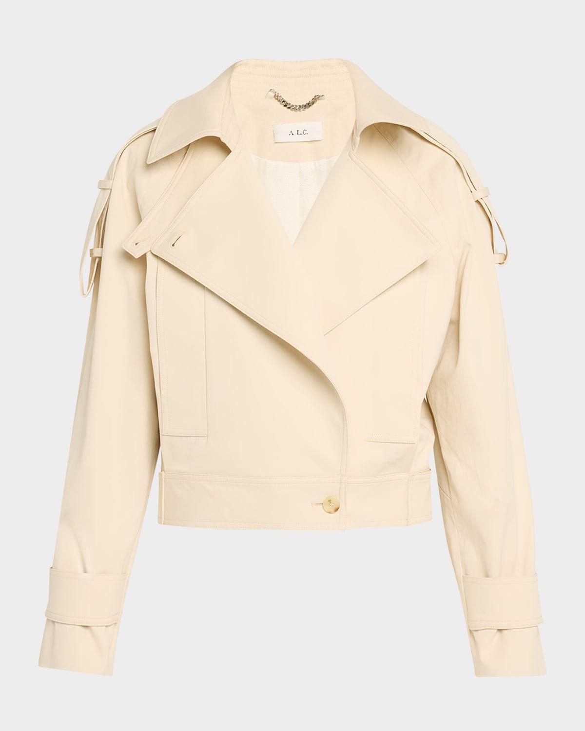 miles oversized stretch cotton jacket