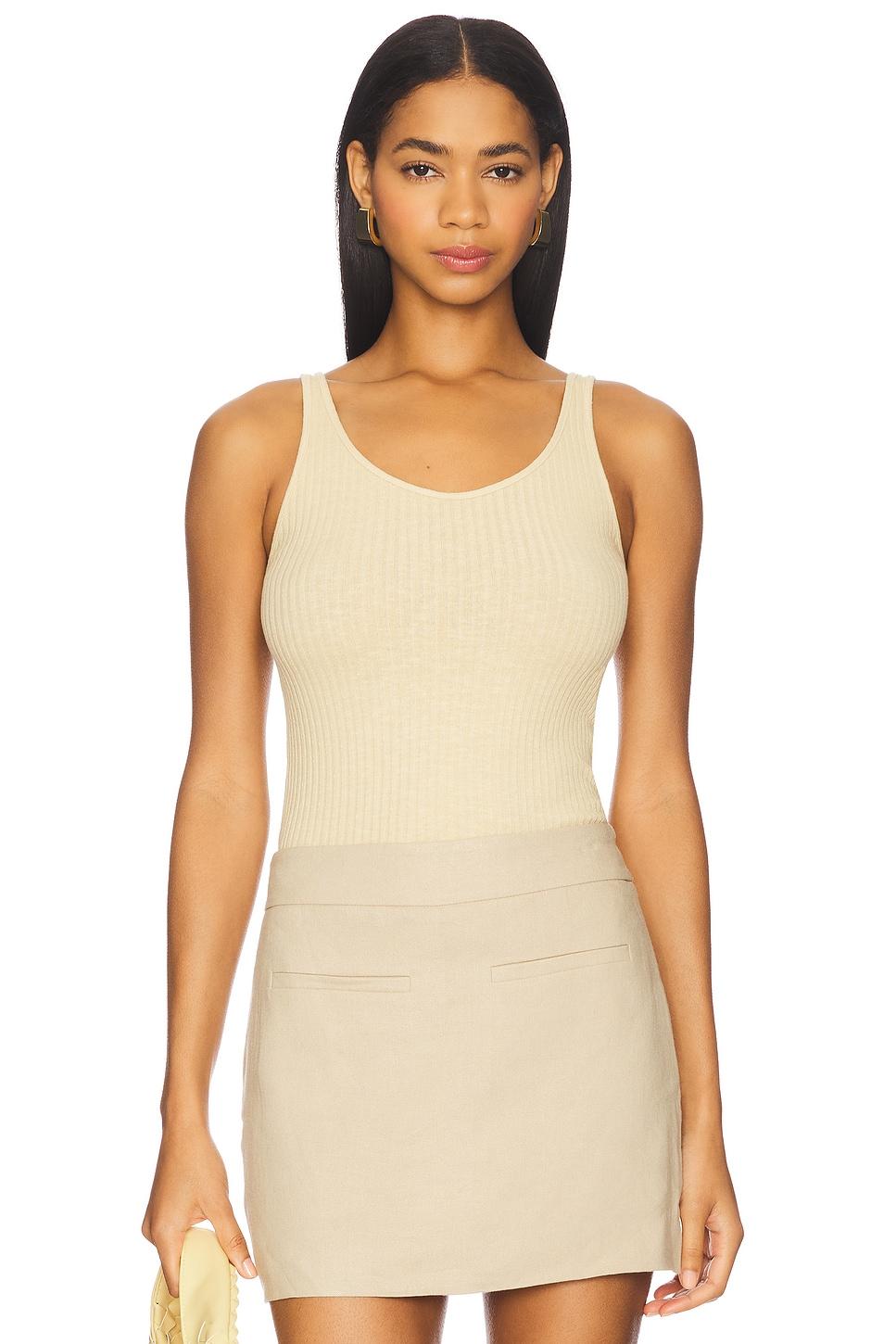 military rib slim tank top