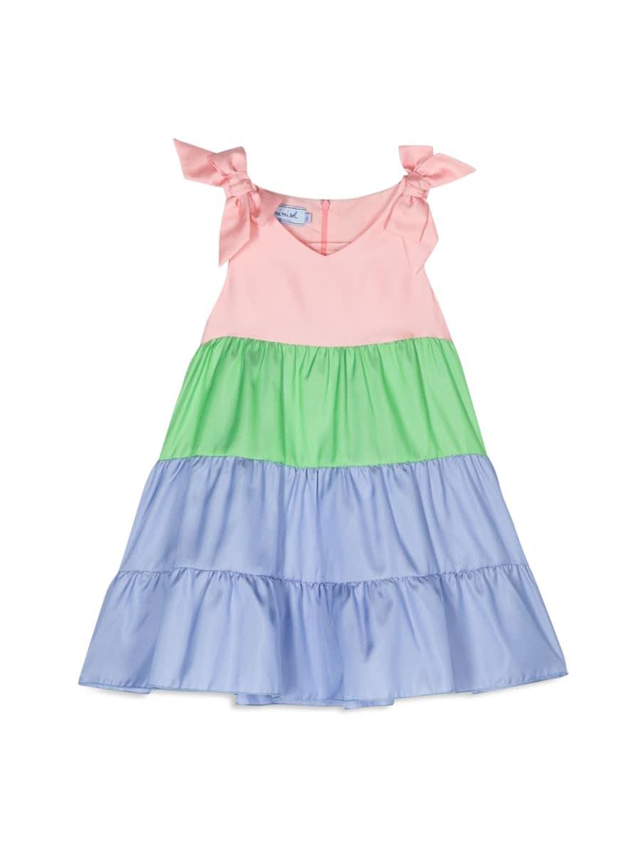 mimisol multicolor satin dress