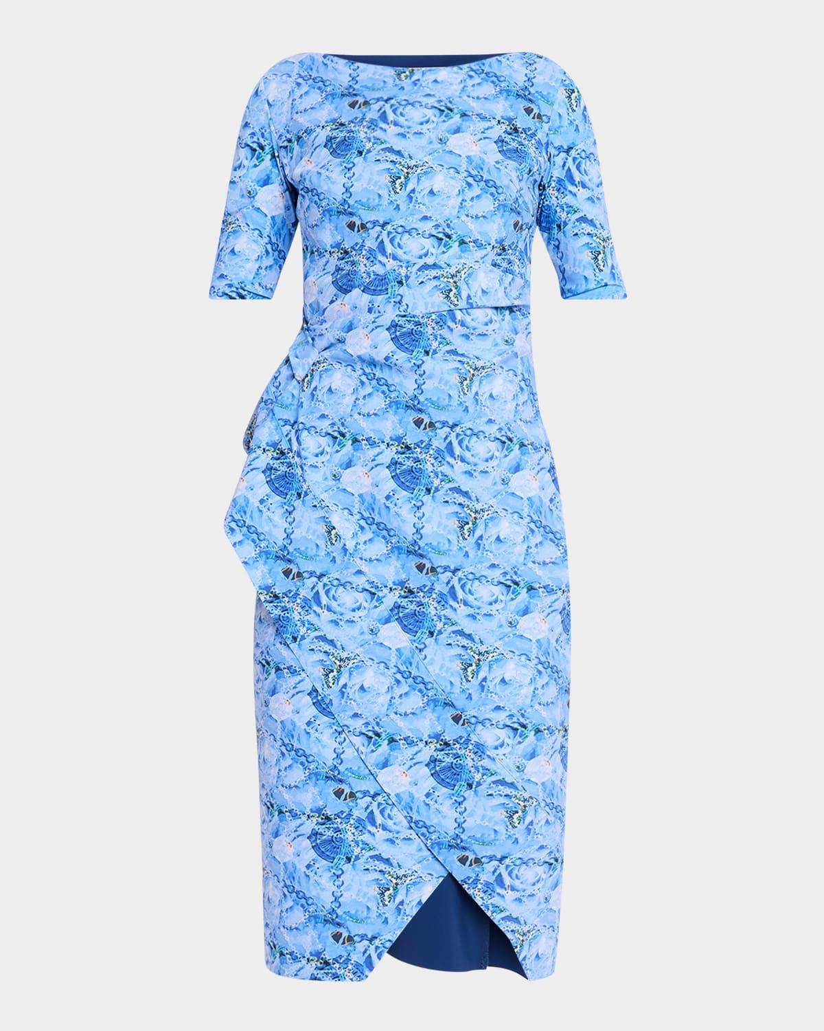 mimmaly floral-print sheath dress