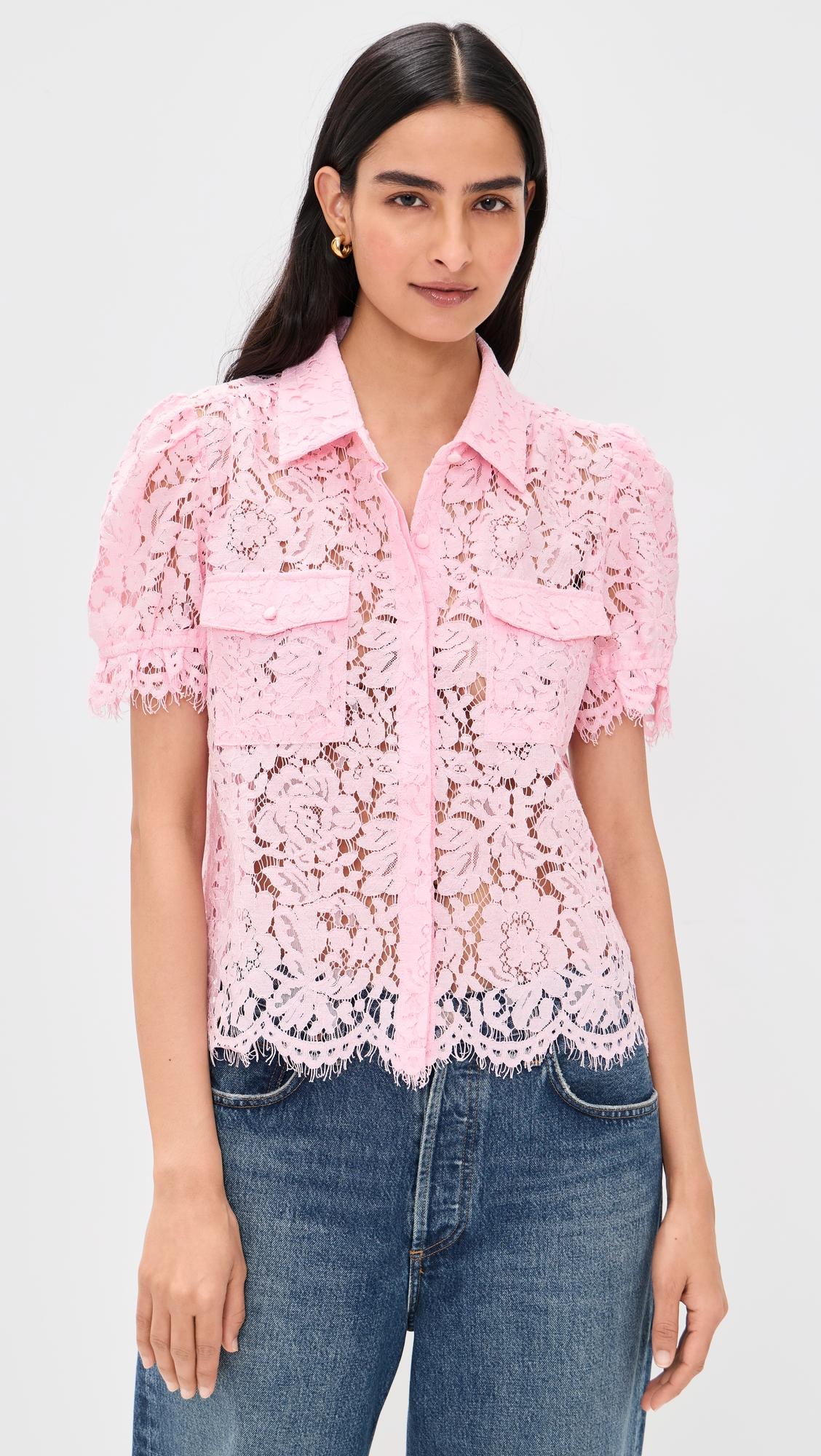 mina lace shirt
