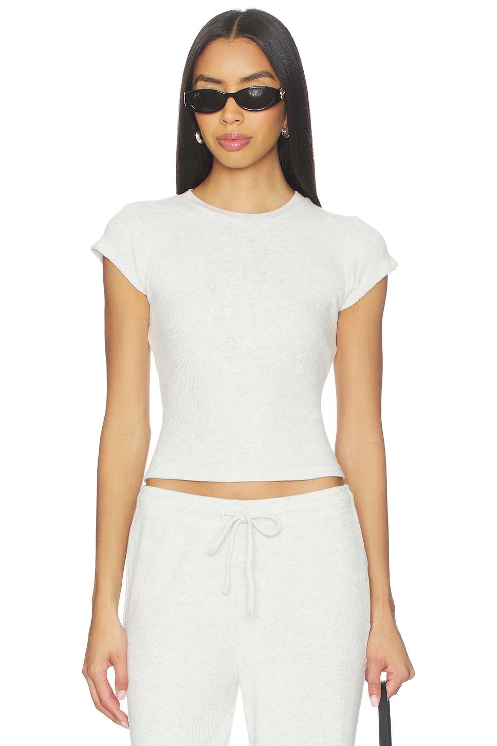 mindy waffle short sleeve tee