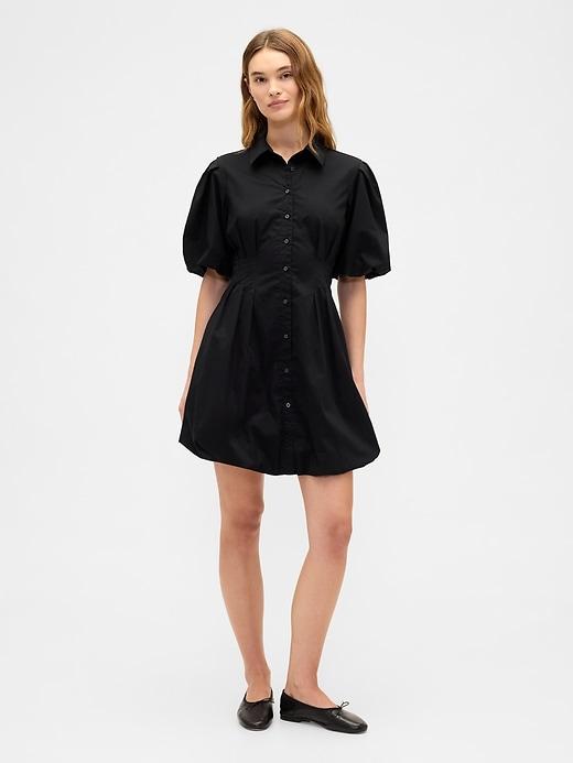 mini bubble shirtdress