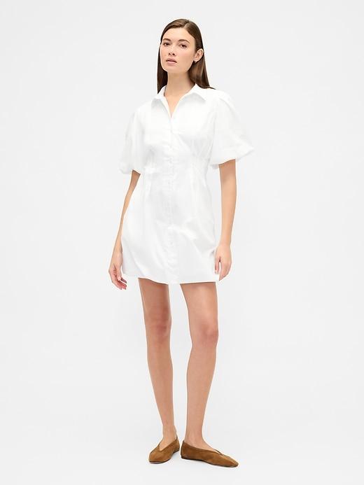 mini bubble shirtdress