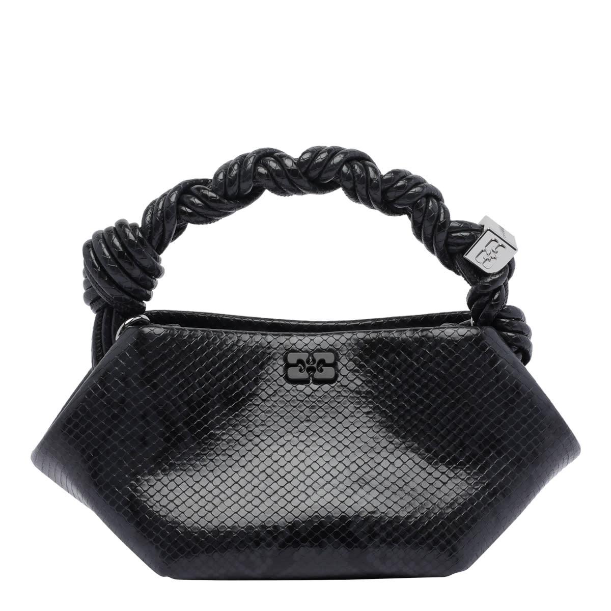 mini ganni bou snake handbag
