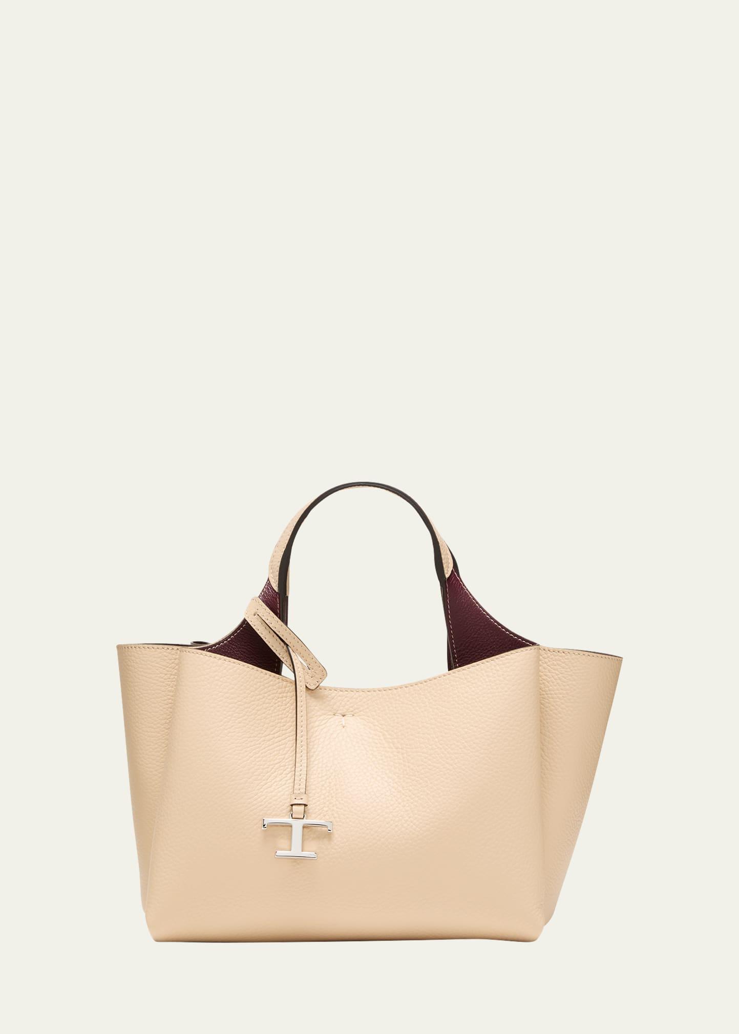 mini leather tote bag