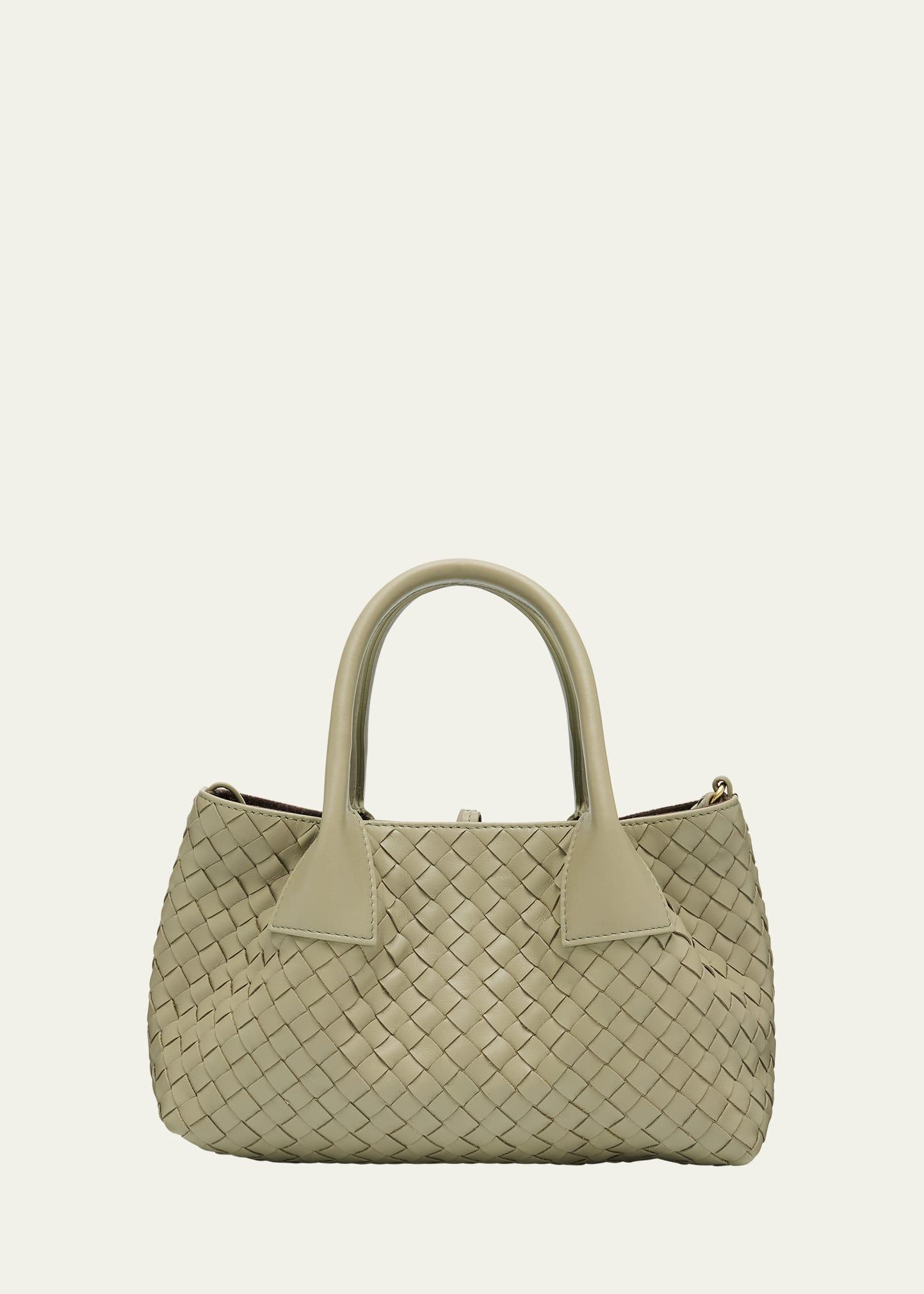 mini leather tote bag