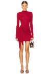 mini long sleeve johnson dress