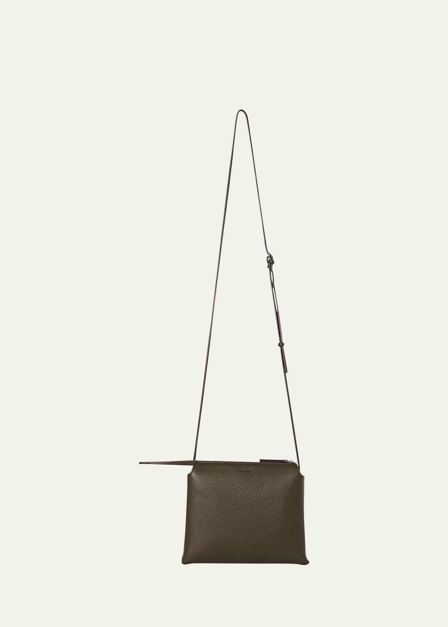 mini nu twin crossbody bag in deer leather
