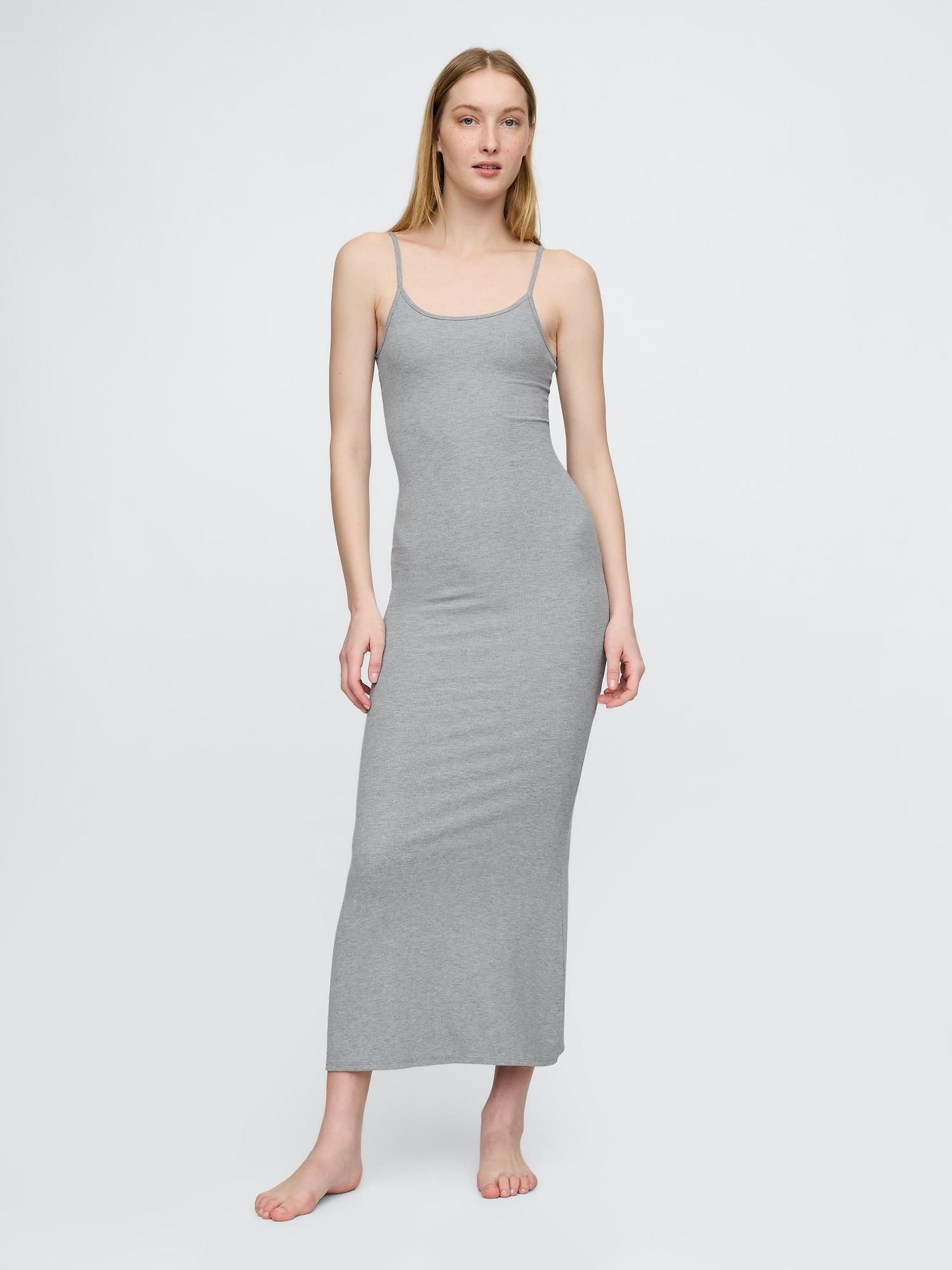 mini rib pj maxi dress