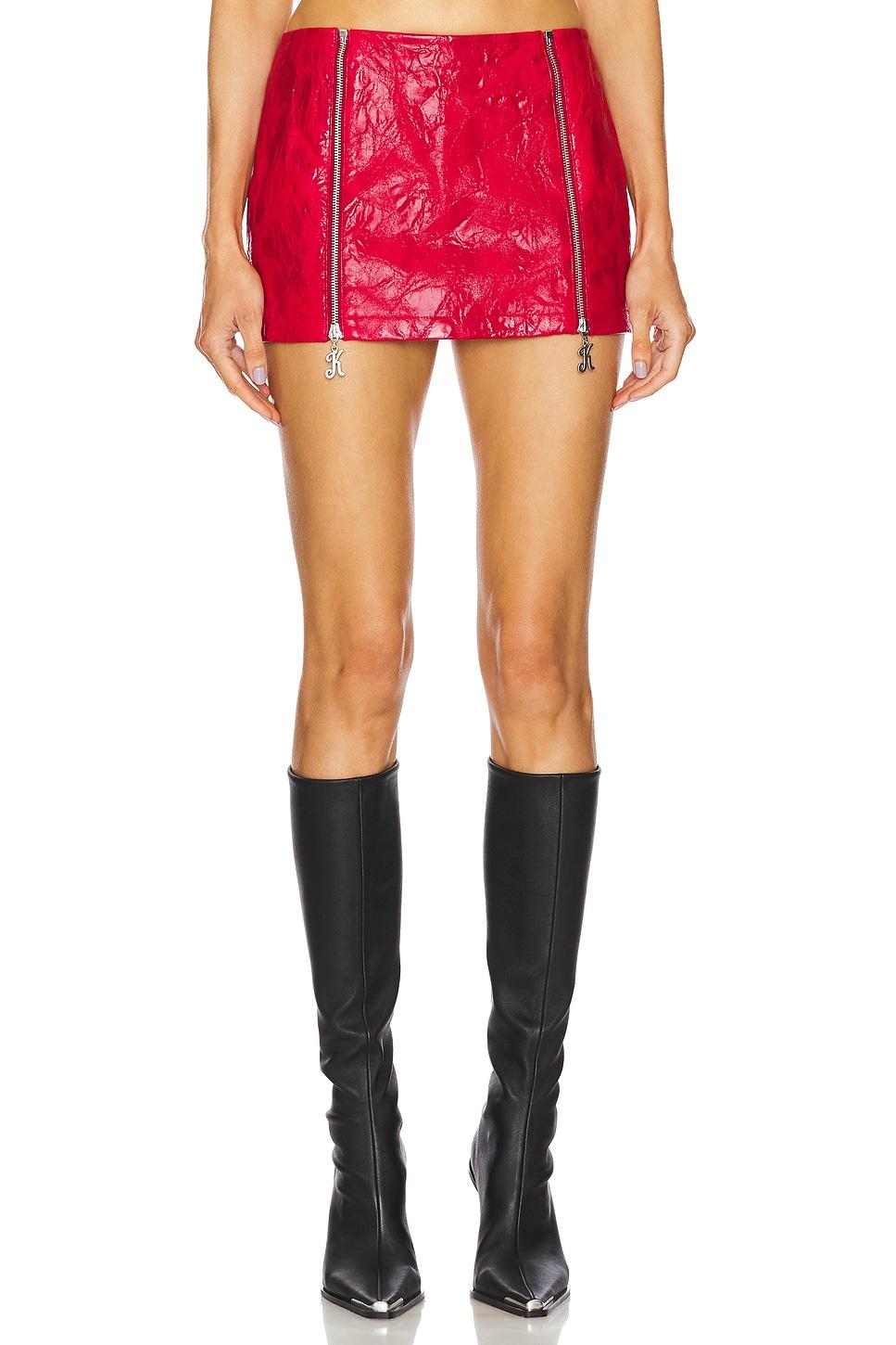 mini skirt with k zipper
