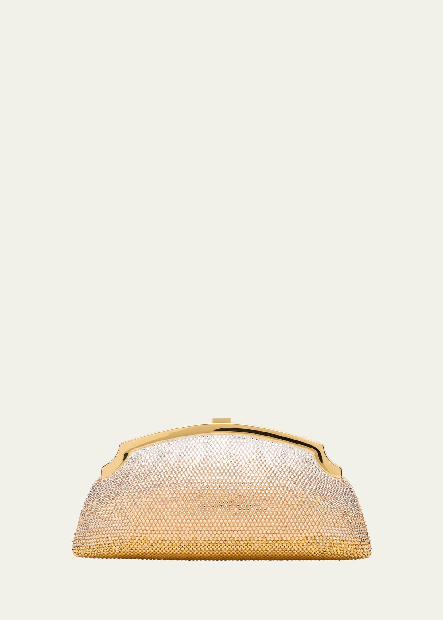 mini venetian gradient crystal clutch bag