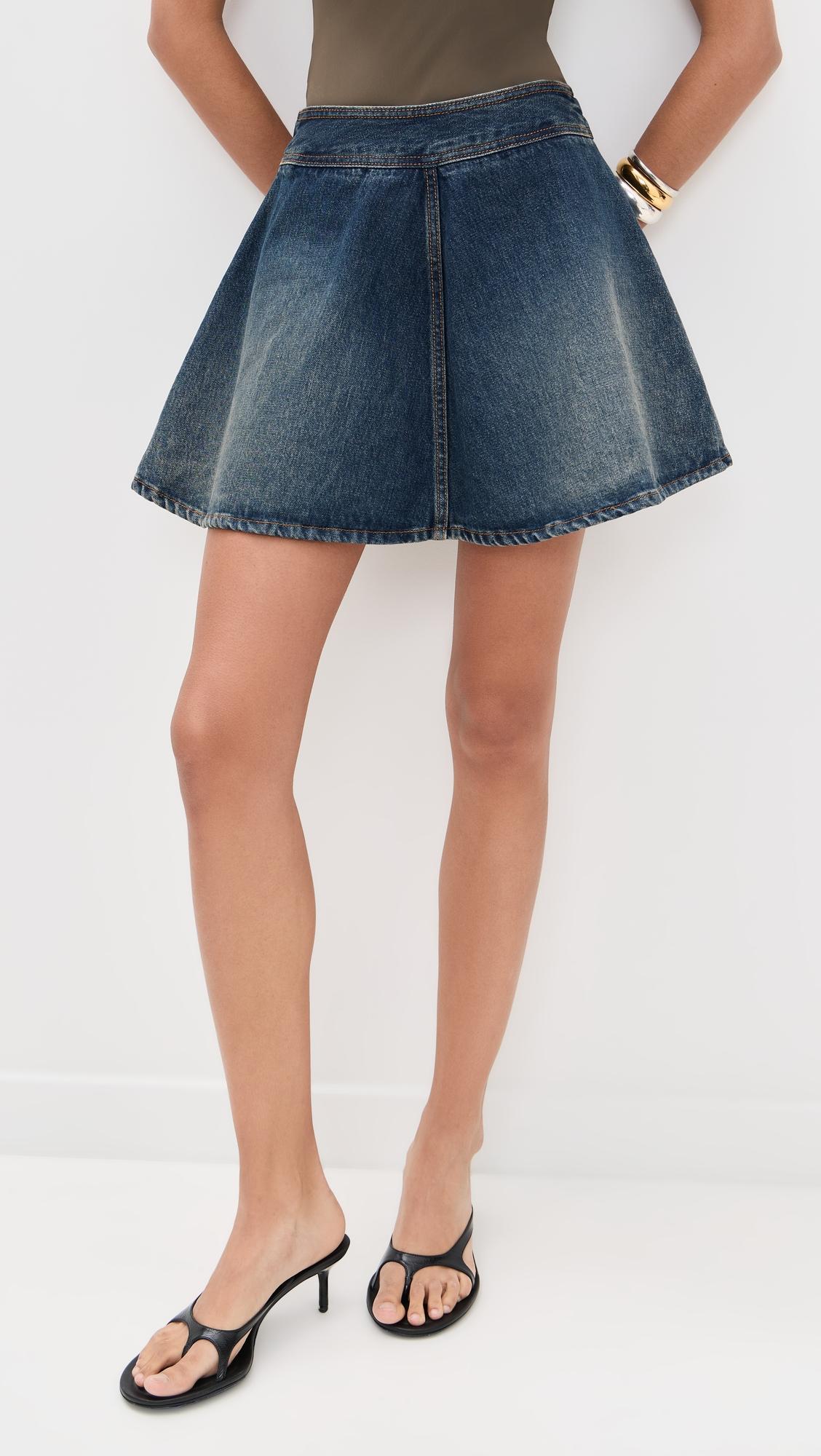 minnie j intense blue skirt