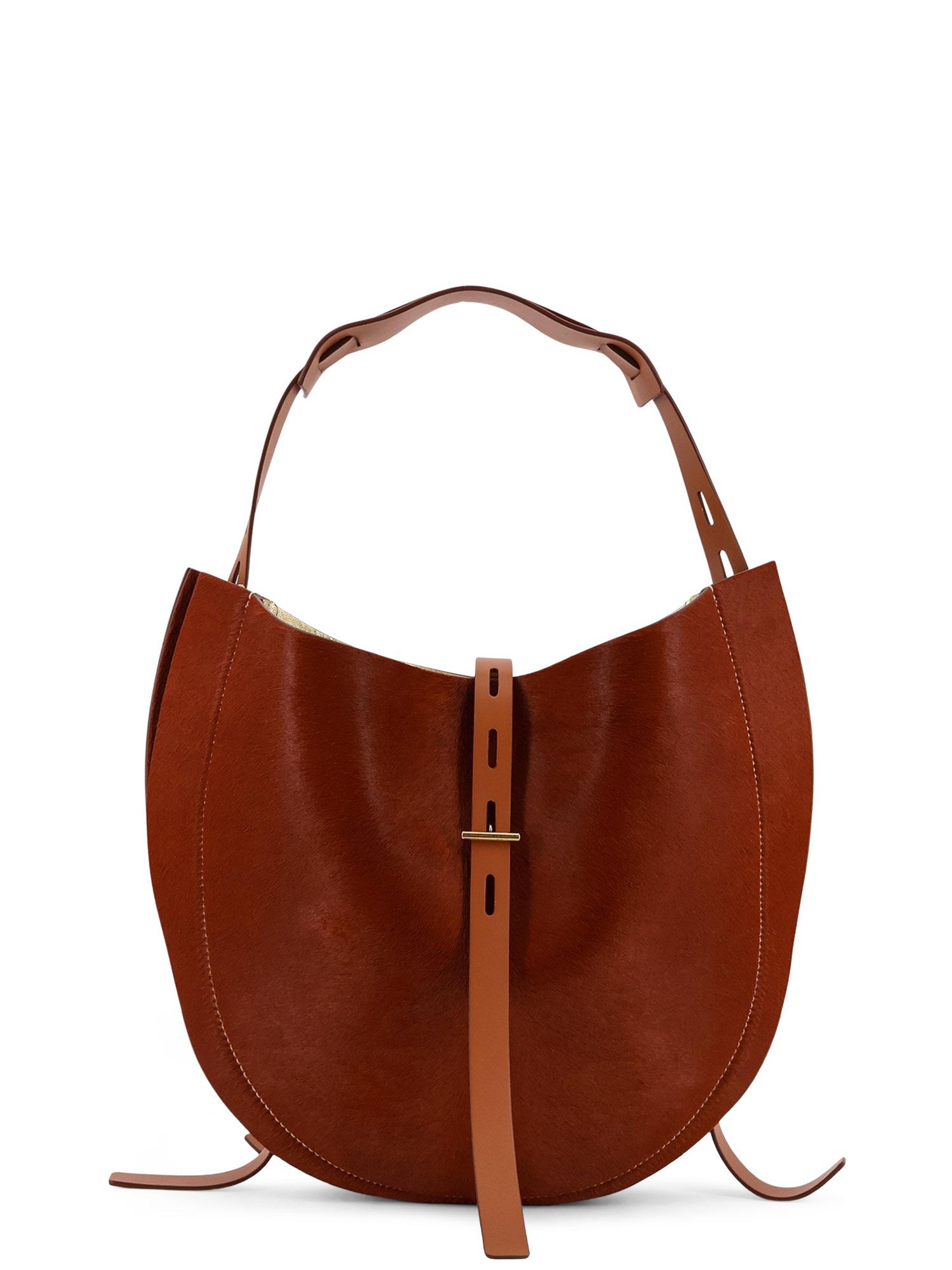 minobossi bags leather brown pelle - women