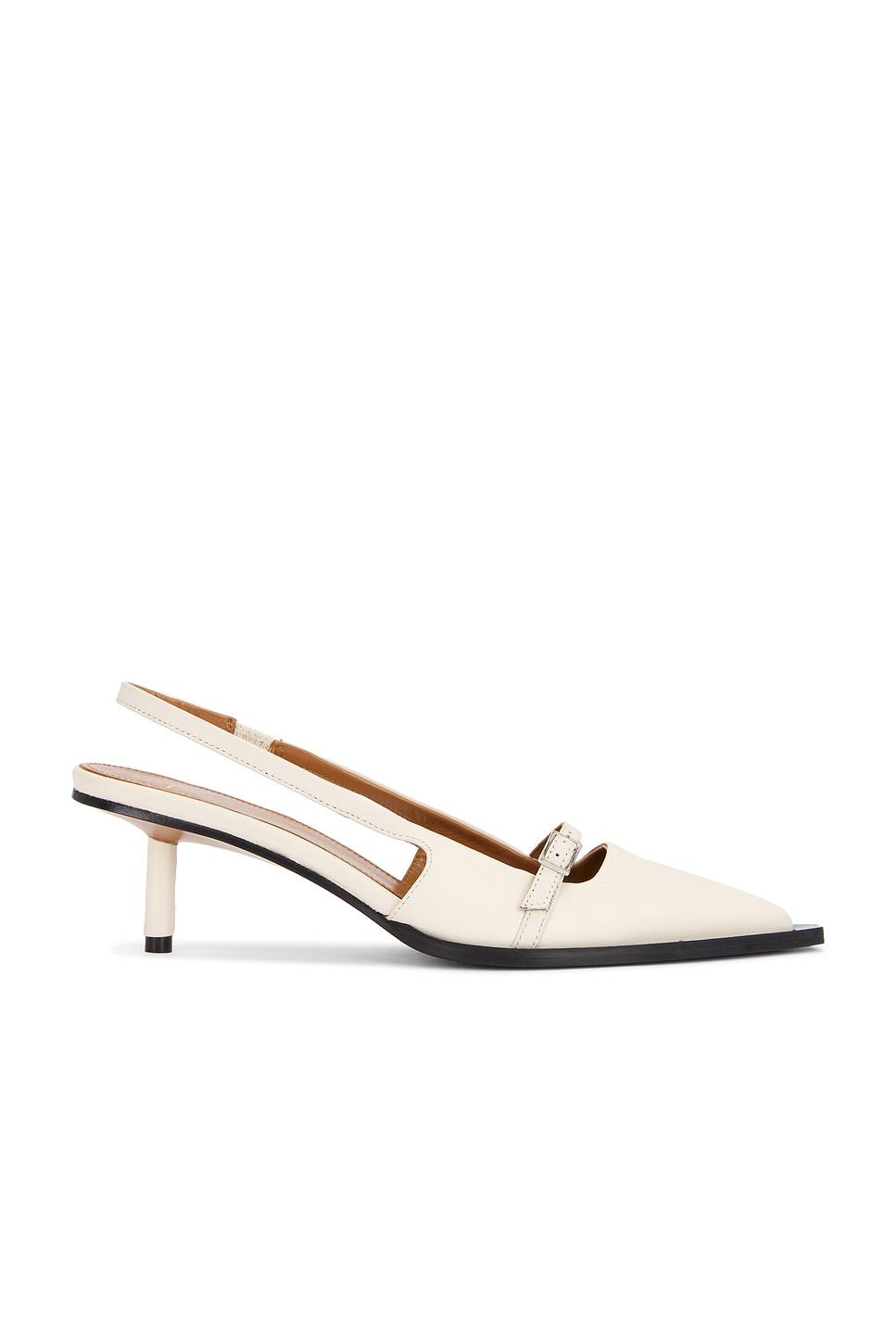 mira linen nappa heels