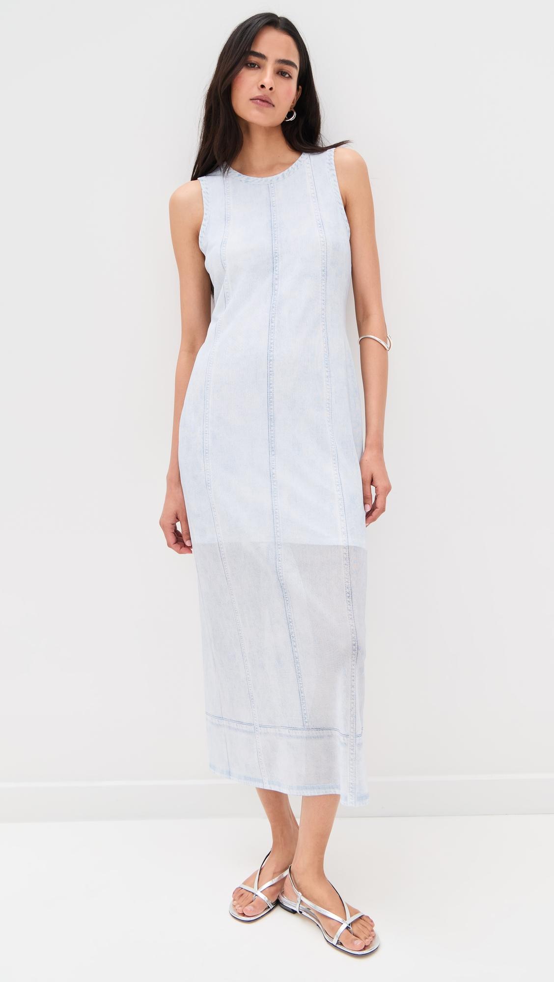 miramar mesh midi dress