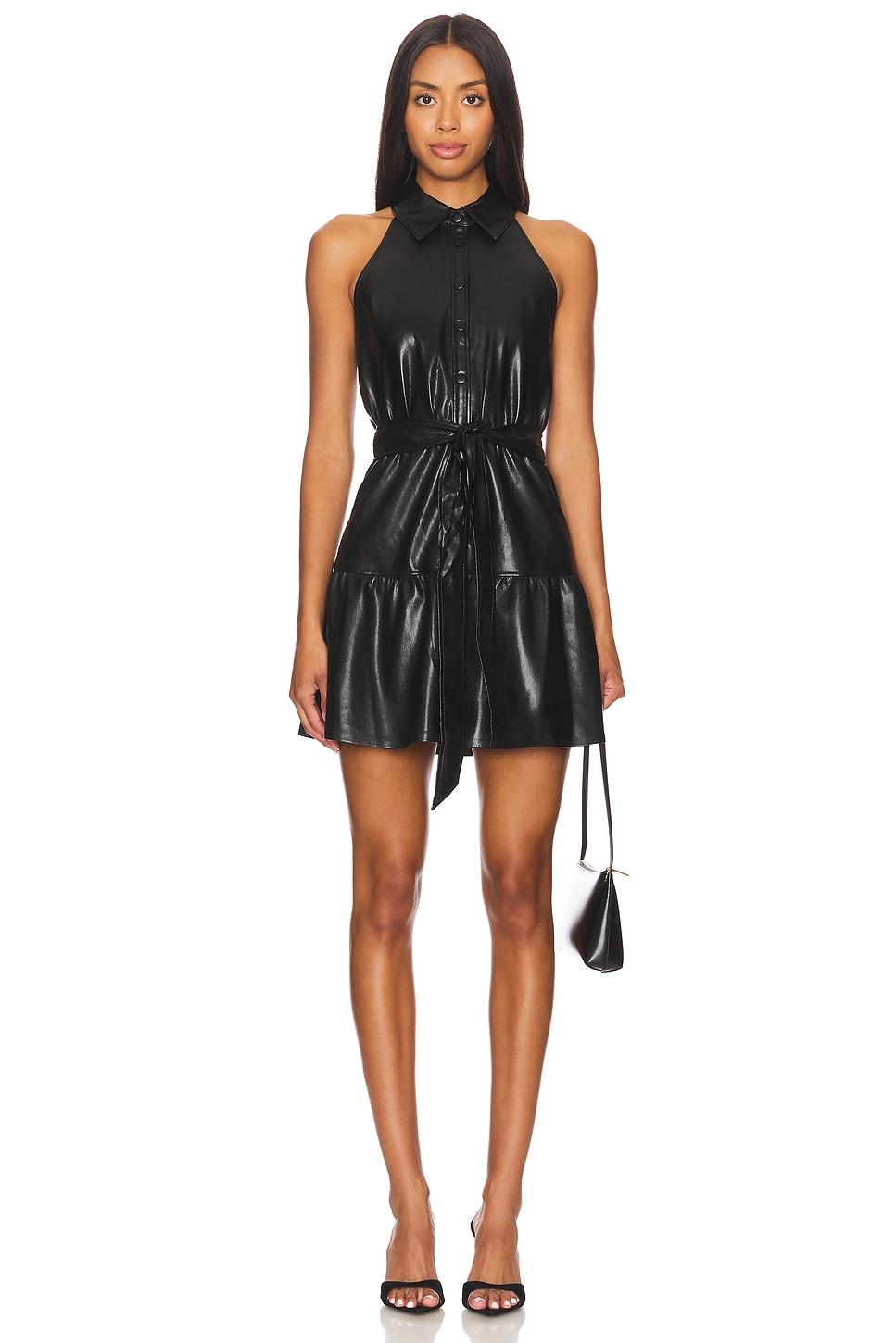 miranda vegan tiered mini dress