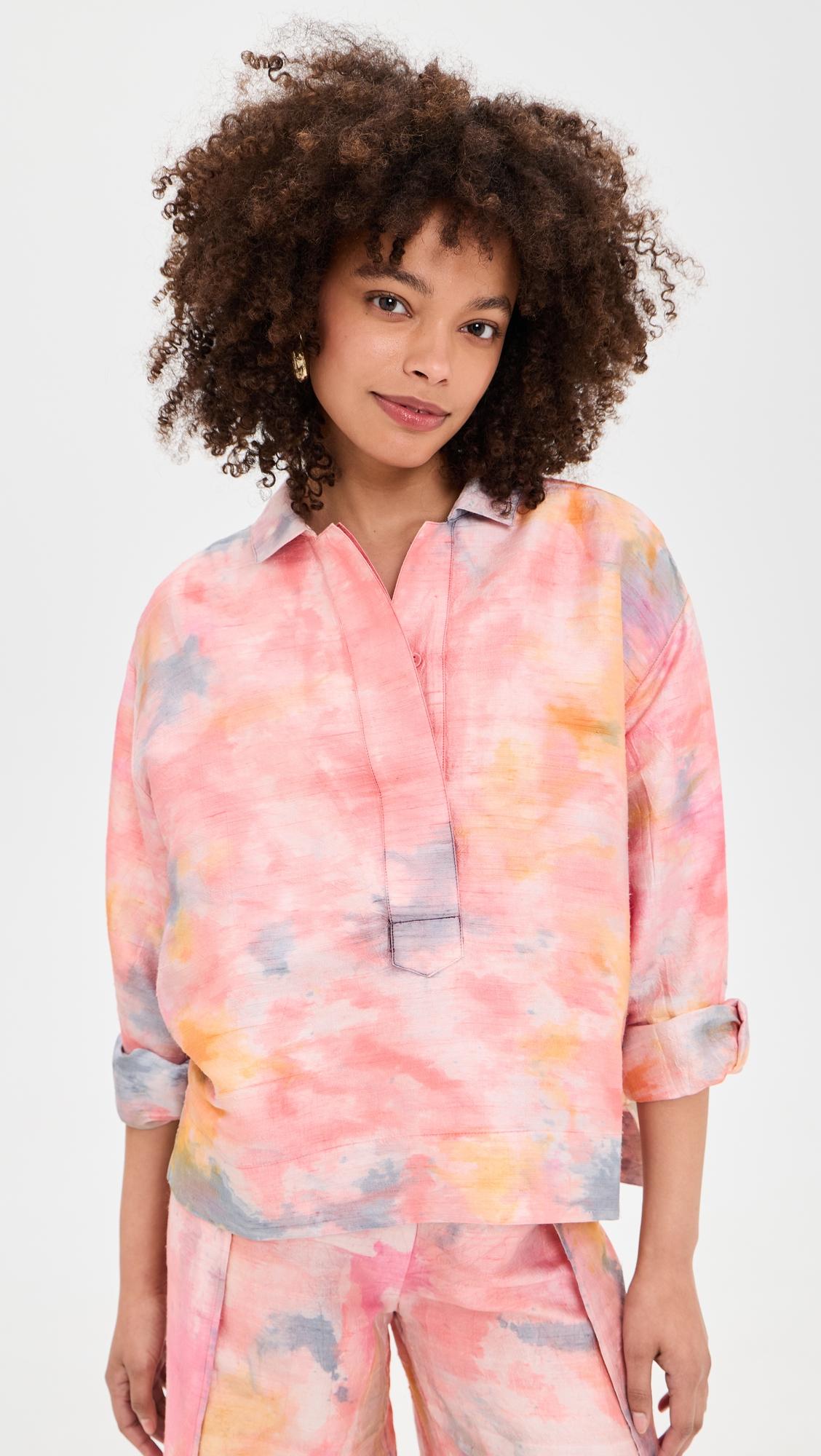 mirasol silk dupioni blouse