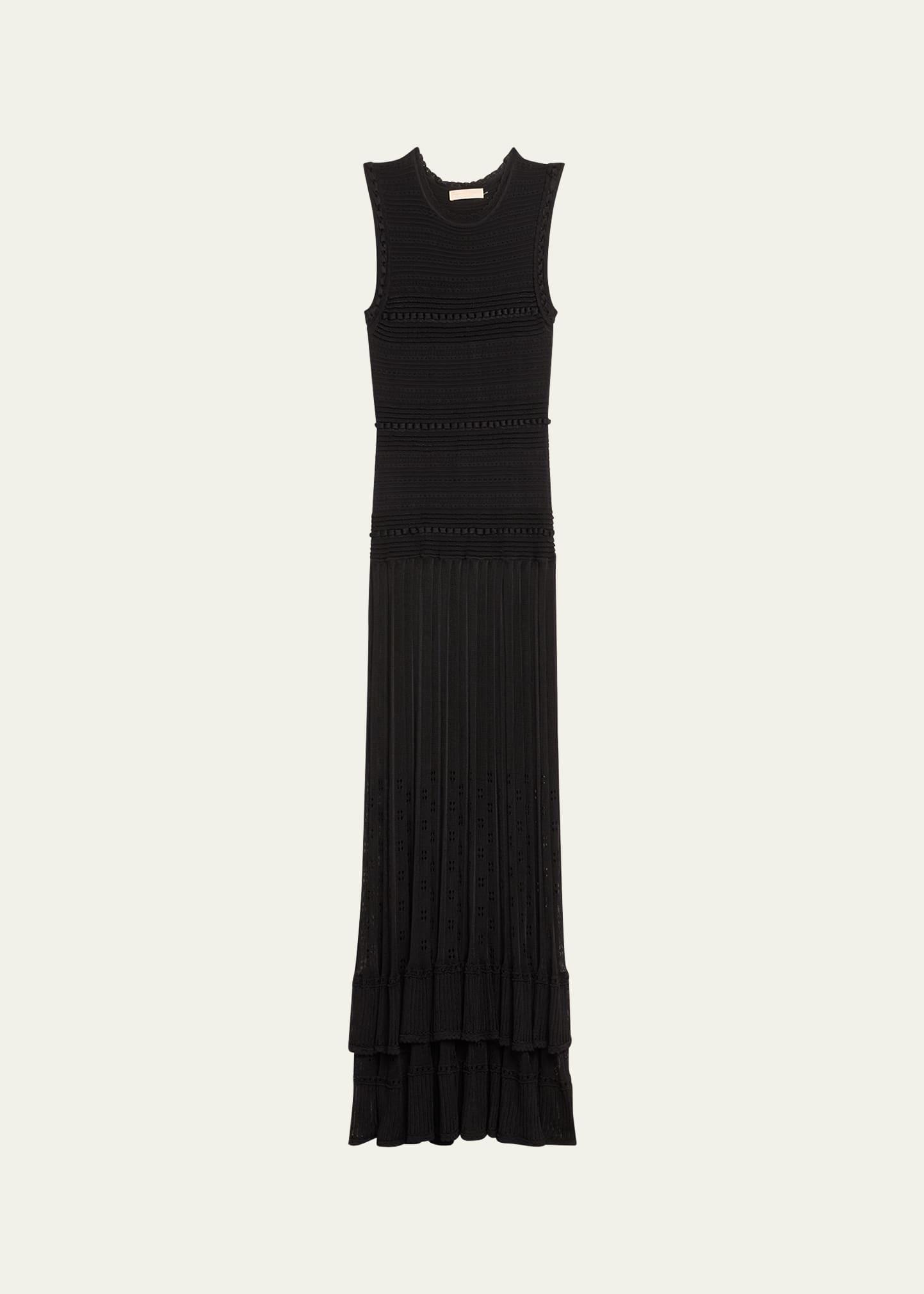 mirelle textured knit maxi dress