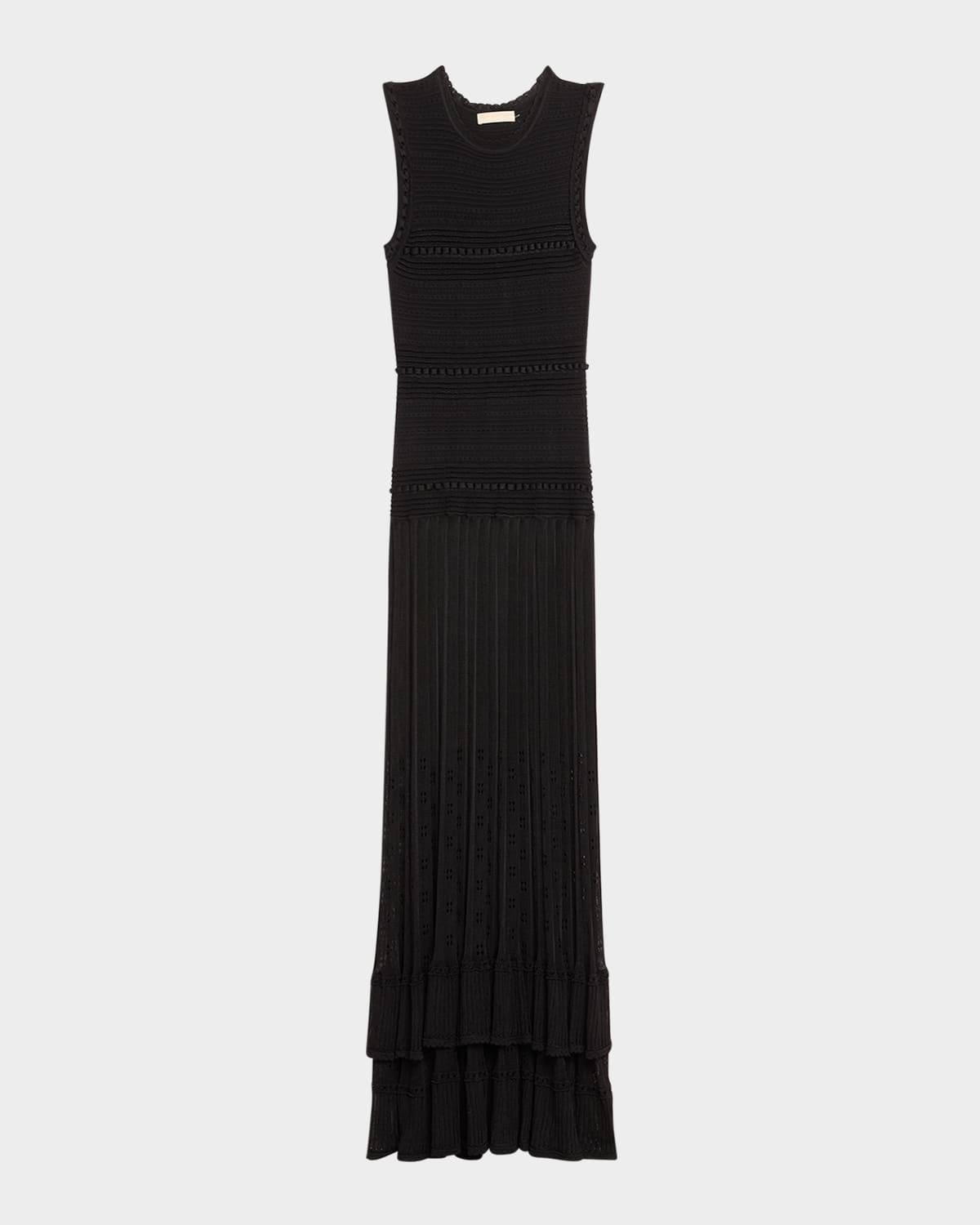 mirelle textured knit maxi dress