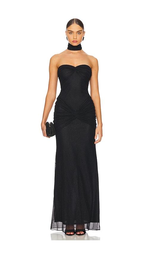 mirror palais the starlite dress in black.