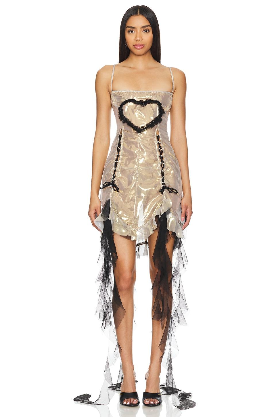 mirrored heart dress