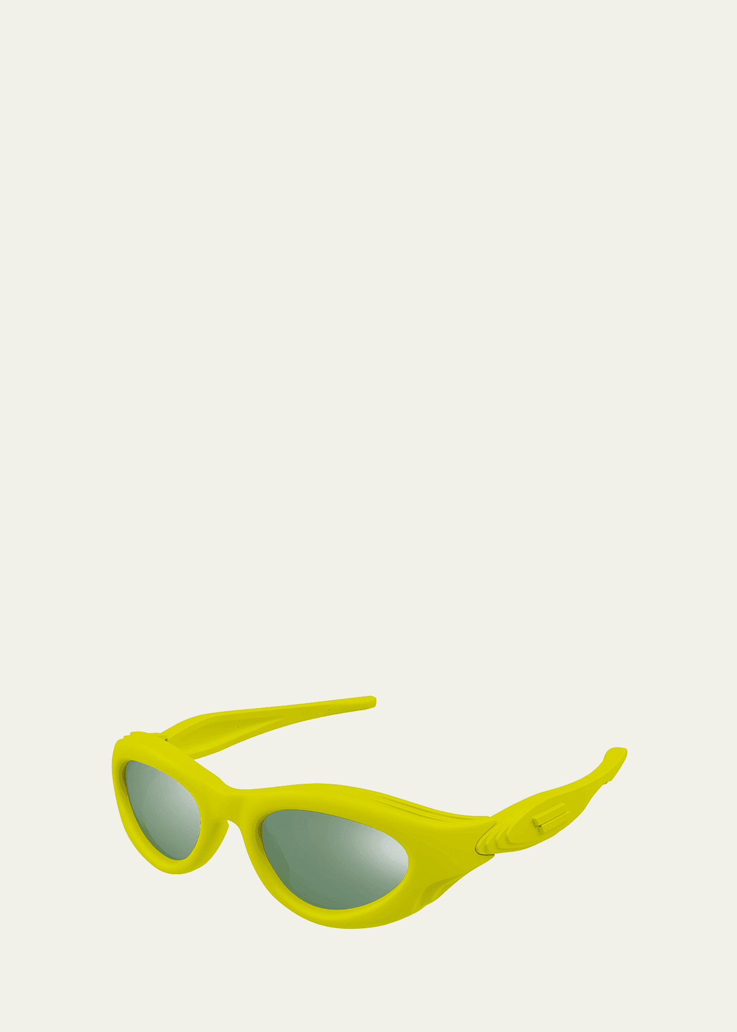 mirrored injection plastic cat-eye sunglasses