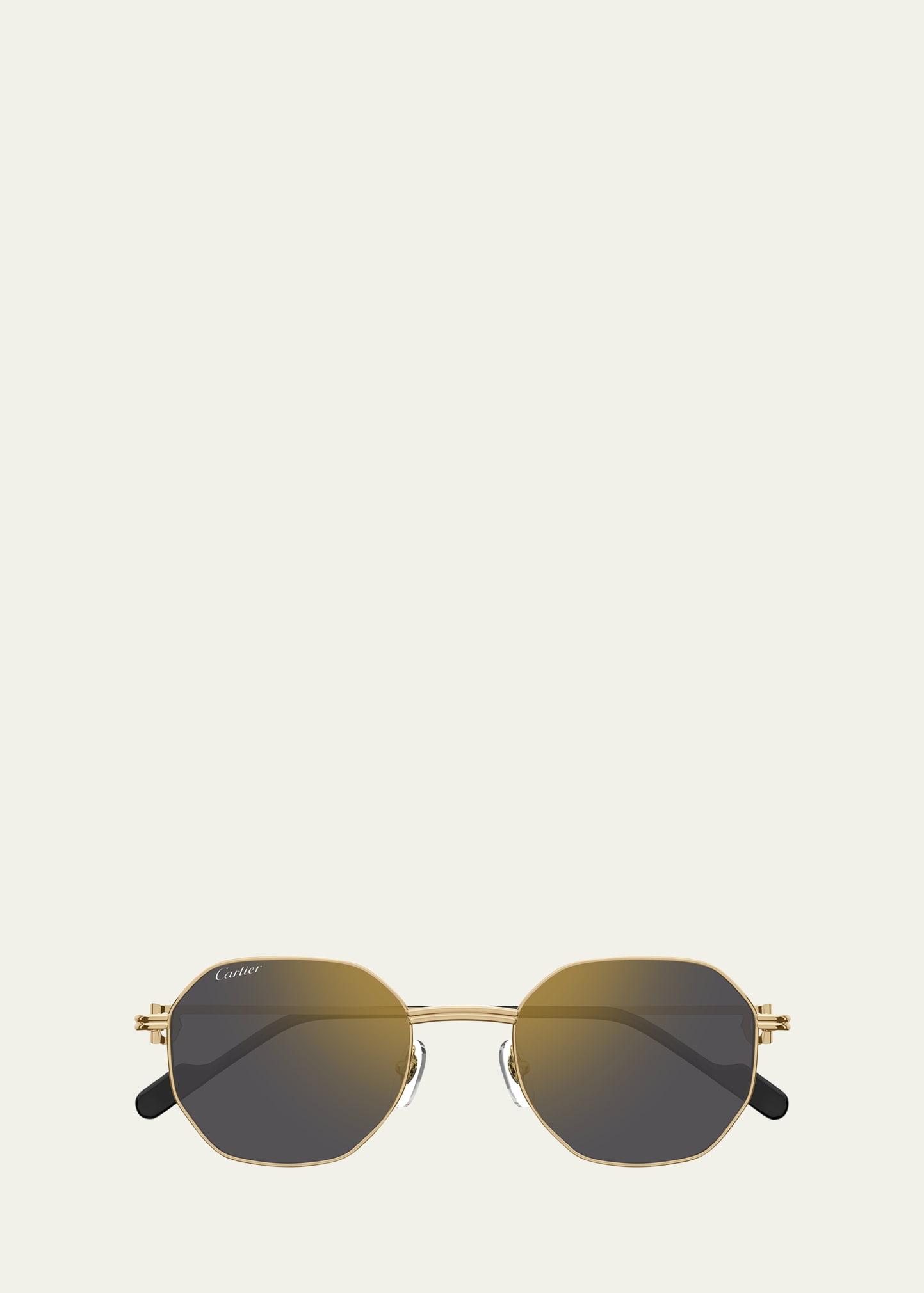 mirrored round metal sunglasses