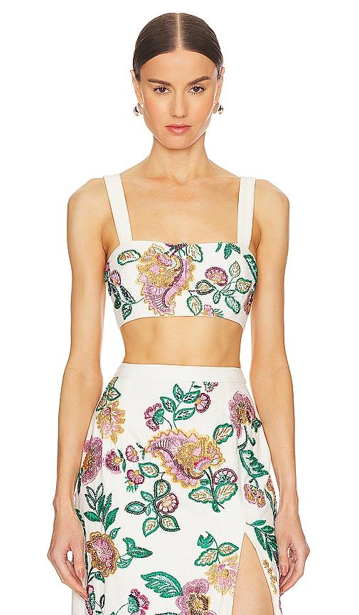 misa los angeles driss top in ivory.