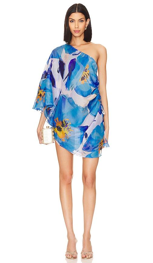 misa los angeles hera dress in blue.