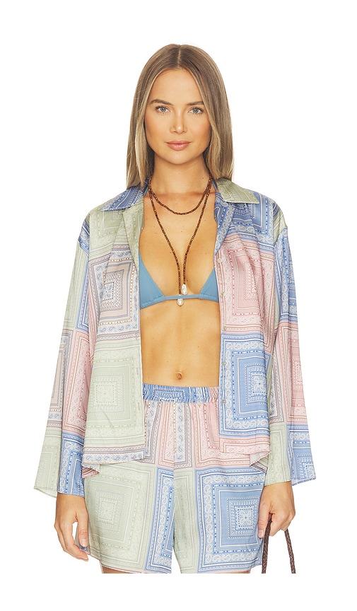 misa los angeles isme top in blue,blush.